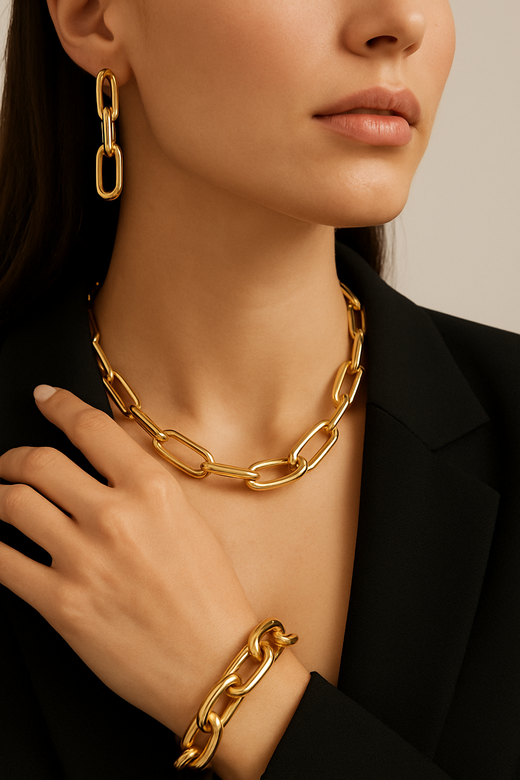 Modern Chain Links: Industrial Edge Meets Chic Elegance