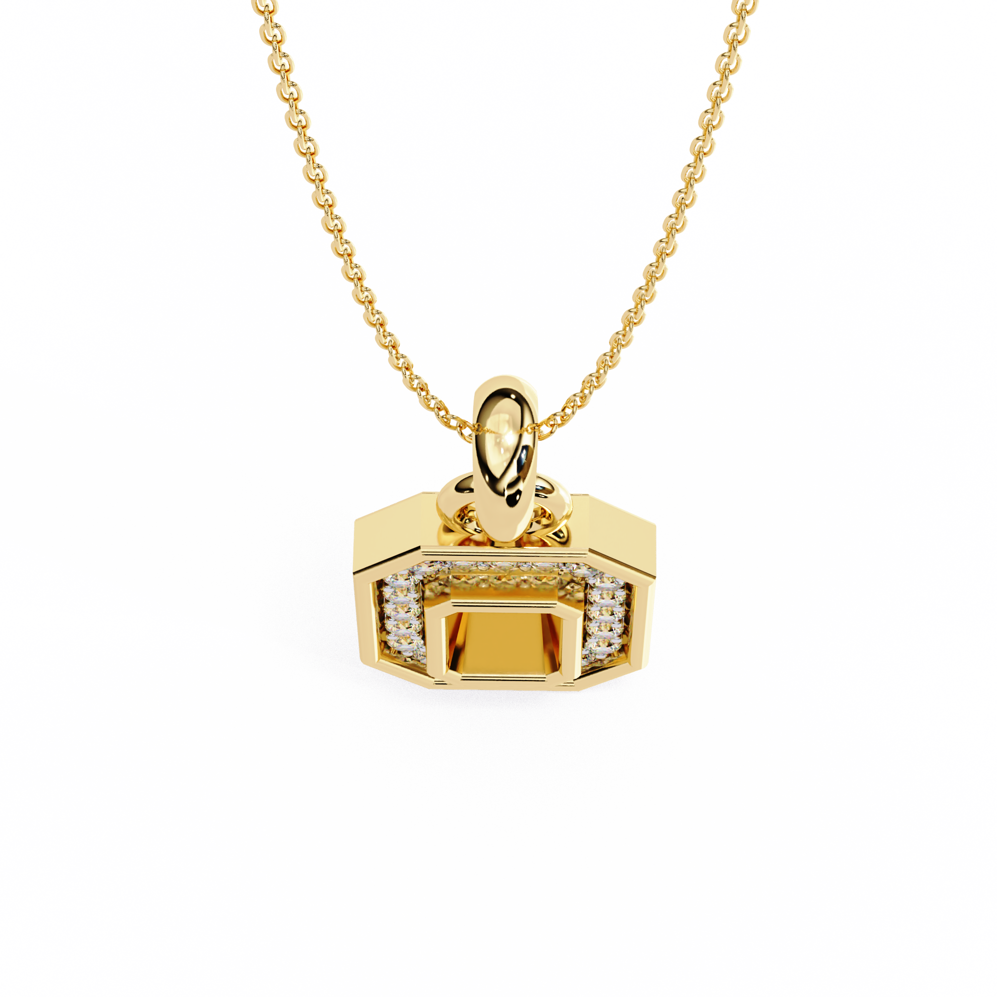 The Regal Rectangle Pendant