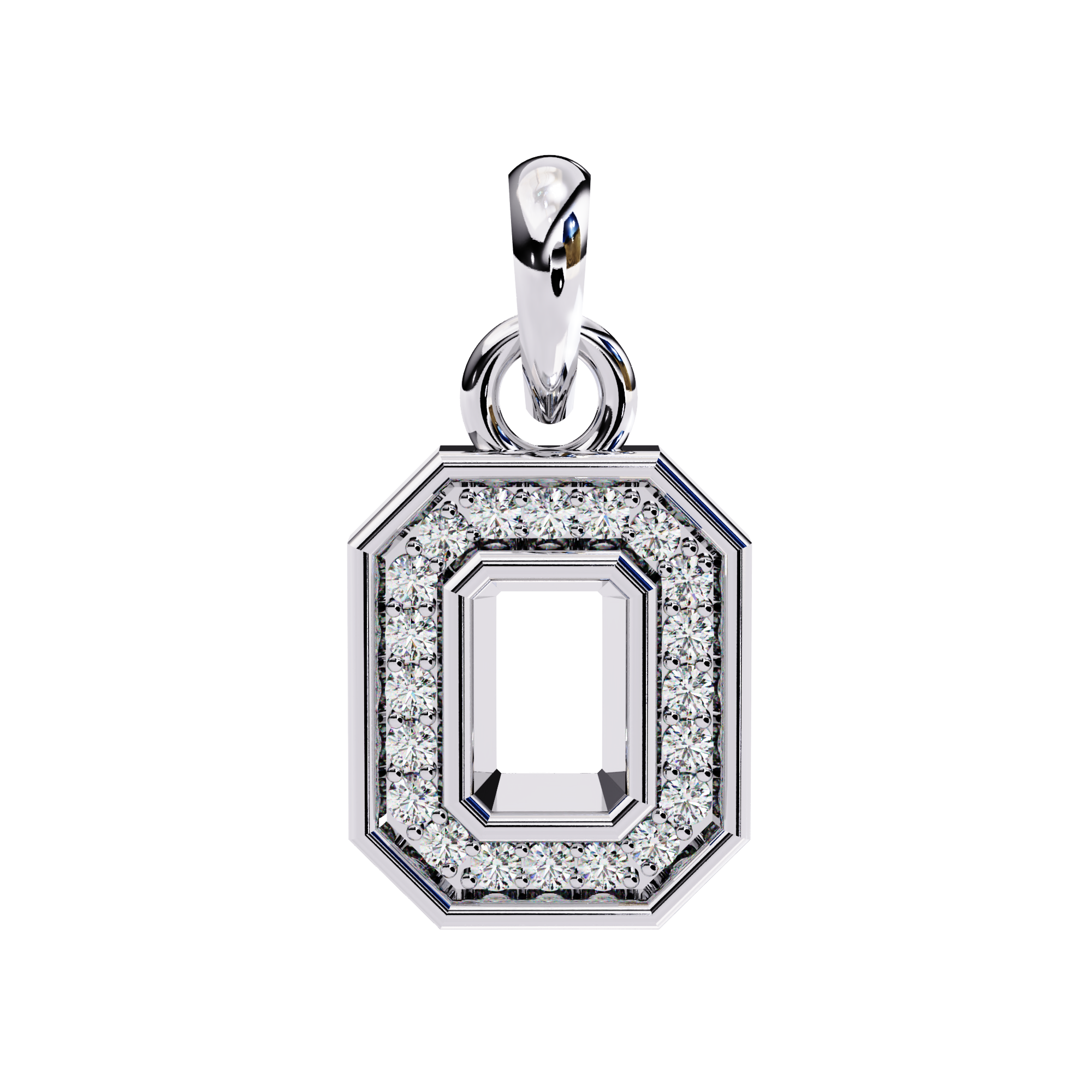 The Regal Rectangle Pendant