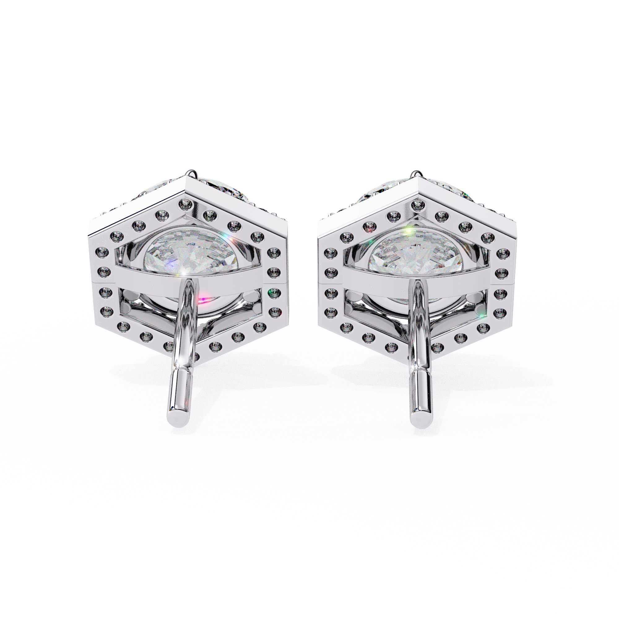 The Hexa Halo Earrings