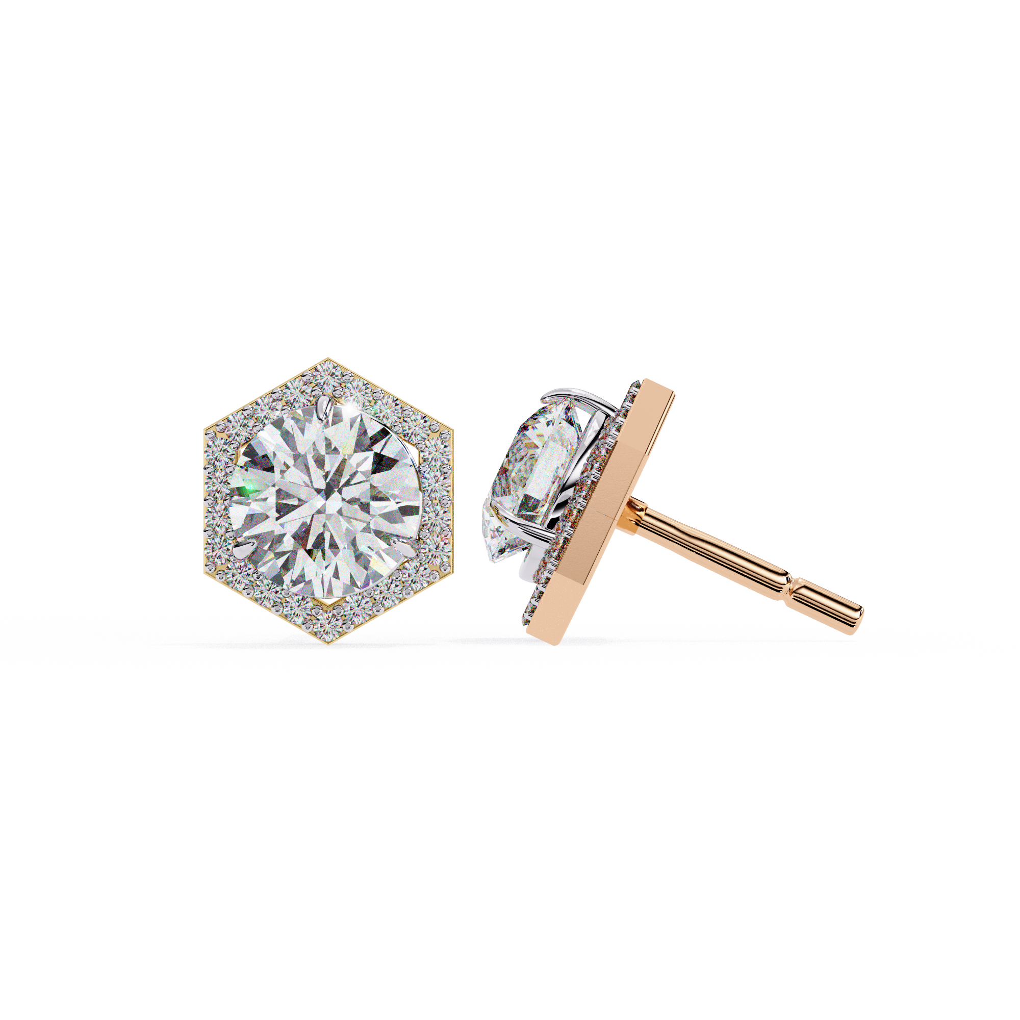 The Hexa Halo Earrings