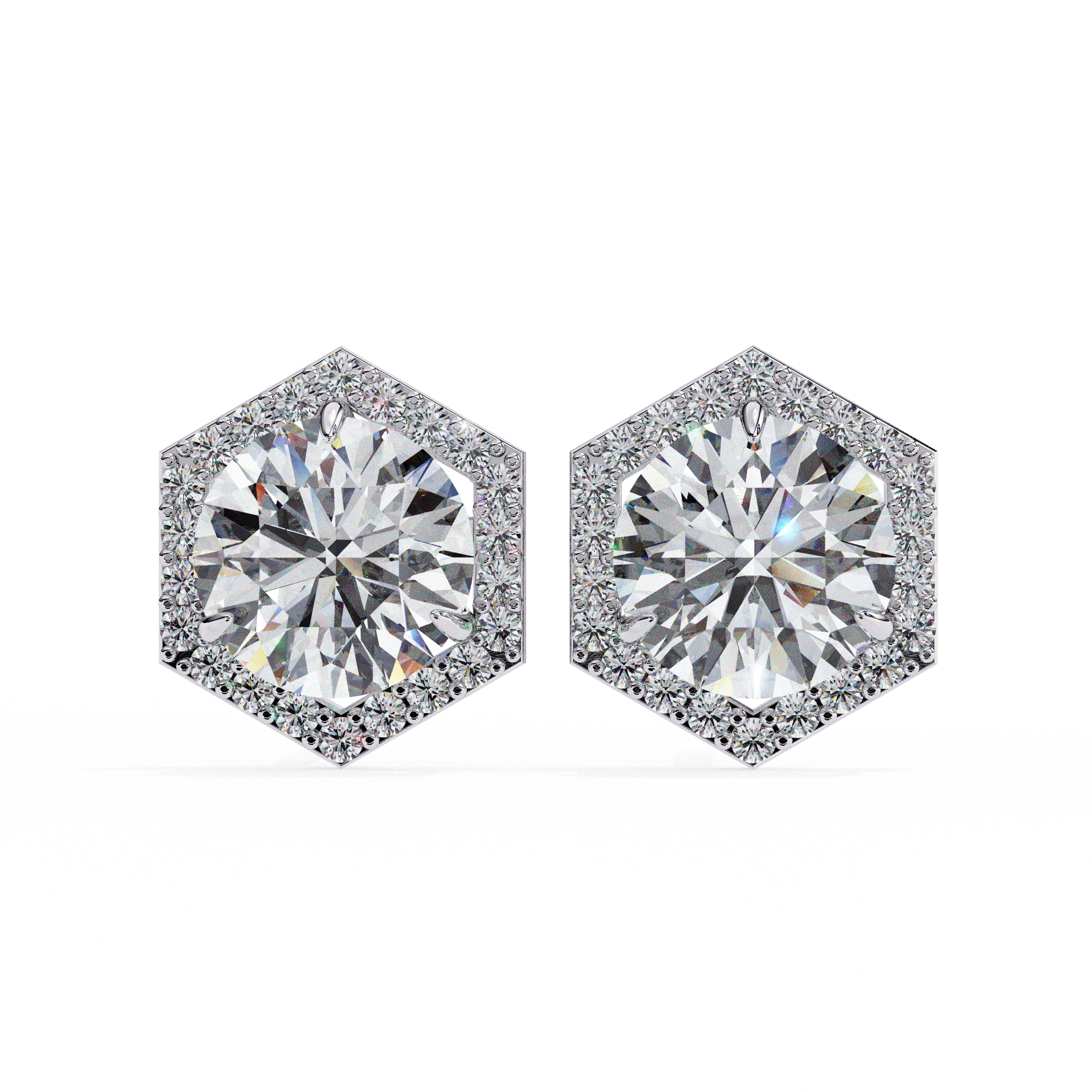 The Hexa Halo Earrings