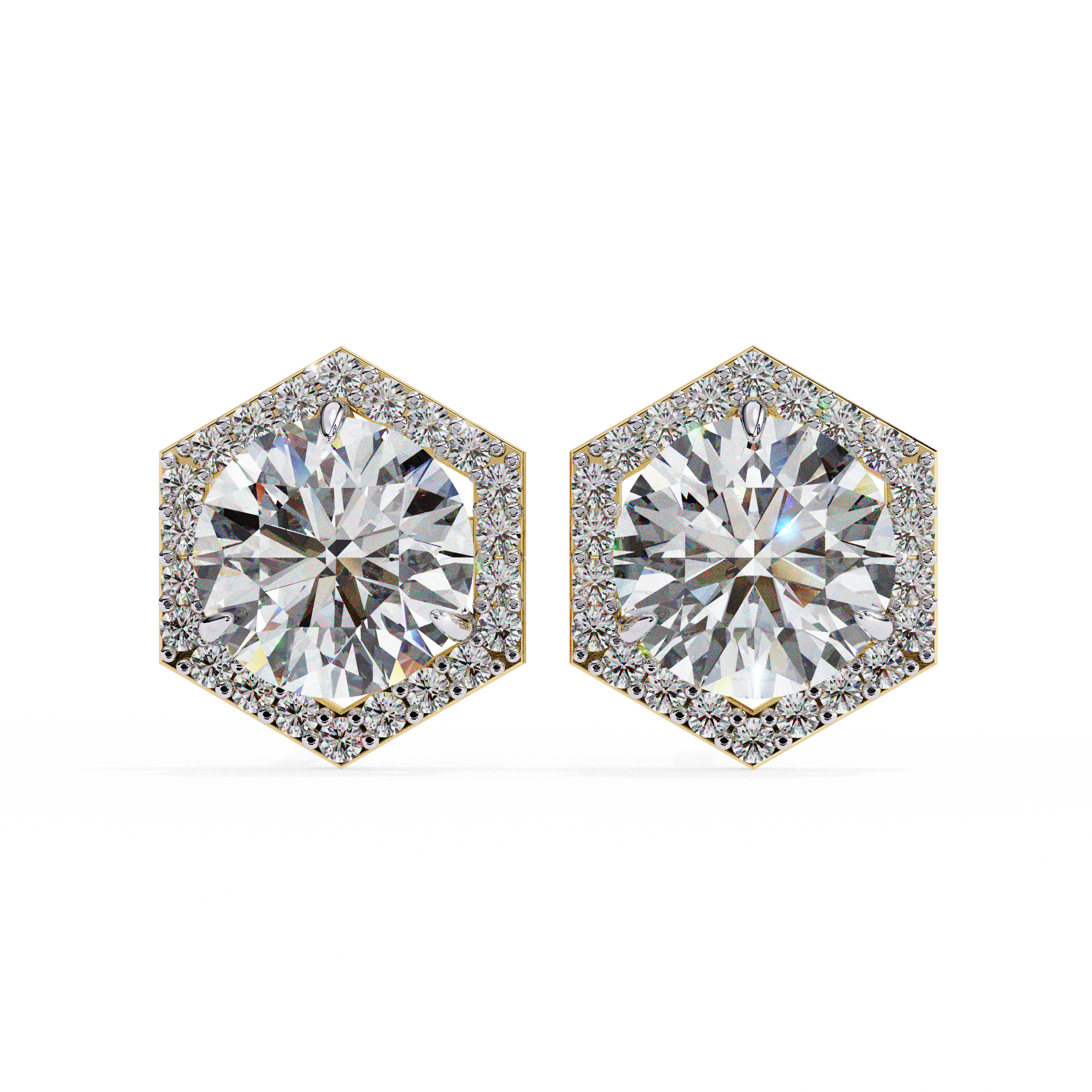 The Hexa Halo Earrings