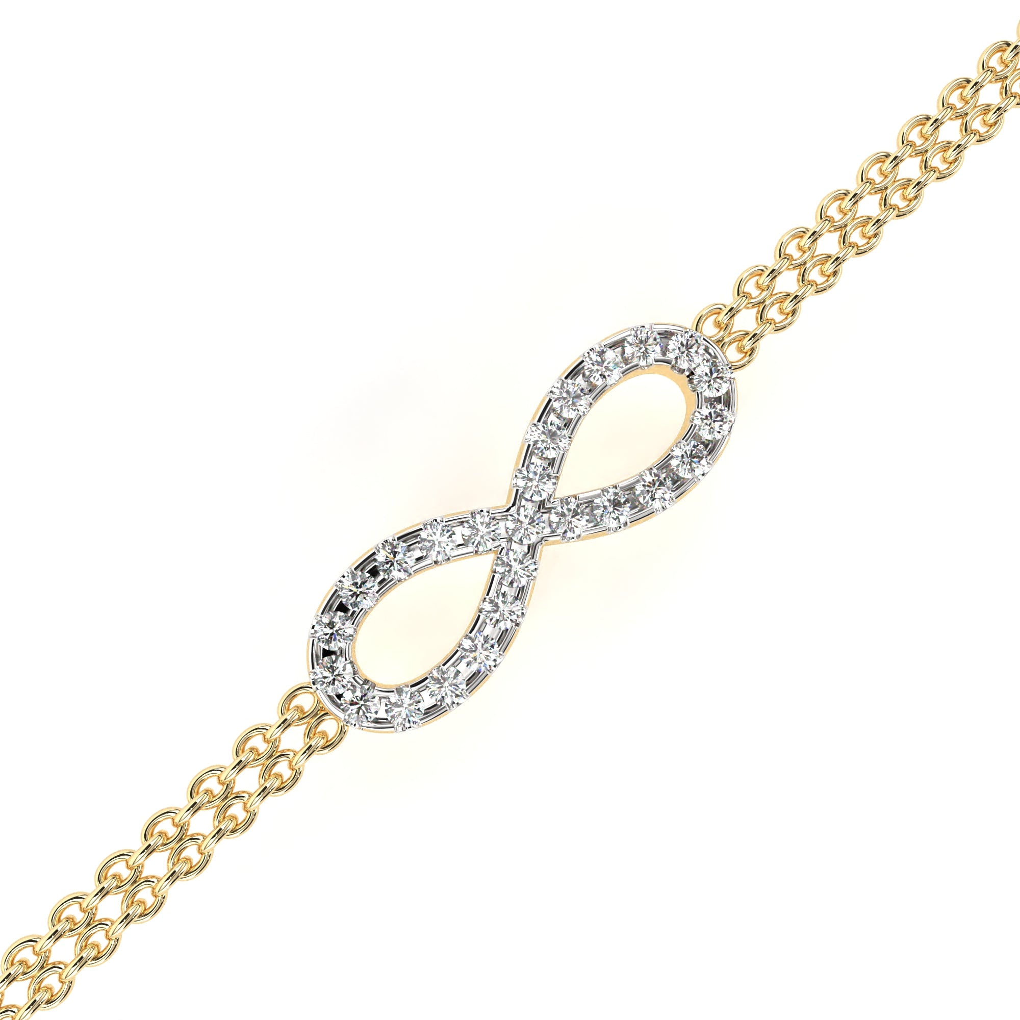 The Double Row Infinity Bracelet