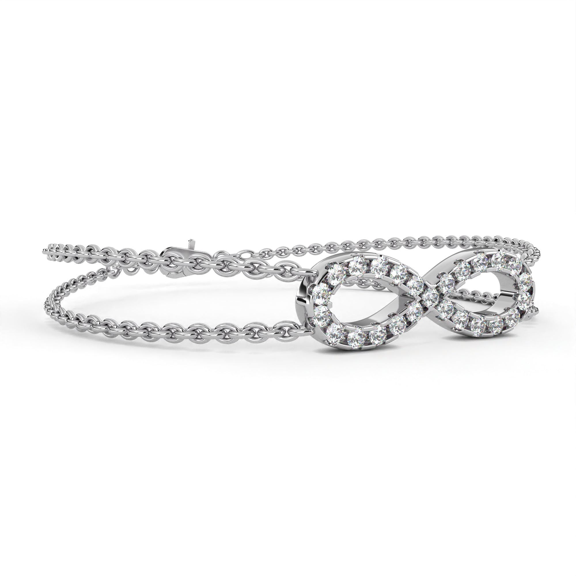 The Double Row Infinity Bracelet