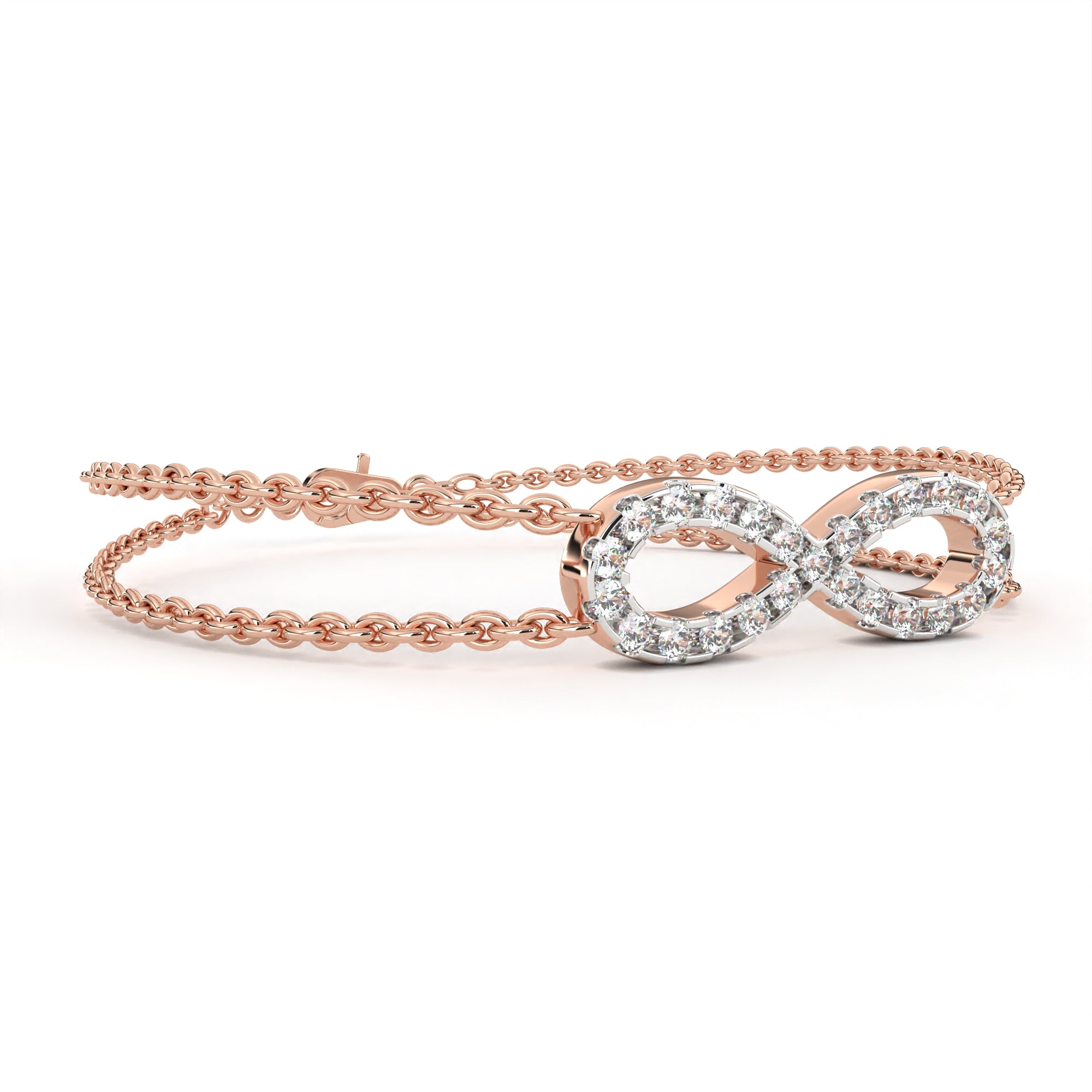 The Double Row Infinity Bracelet