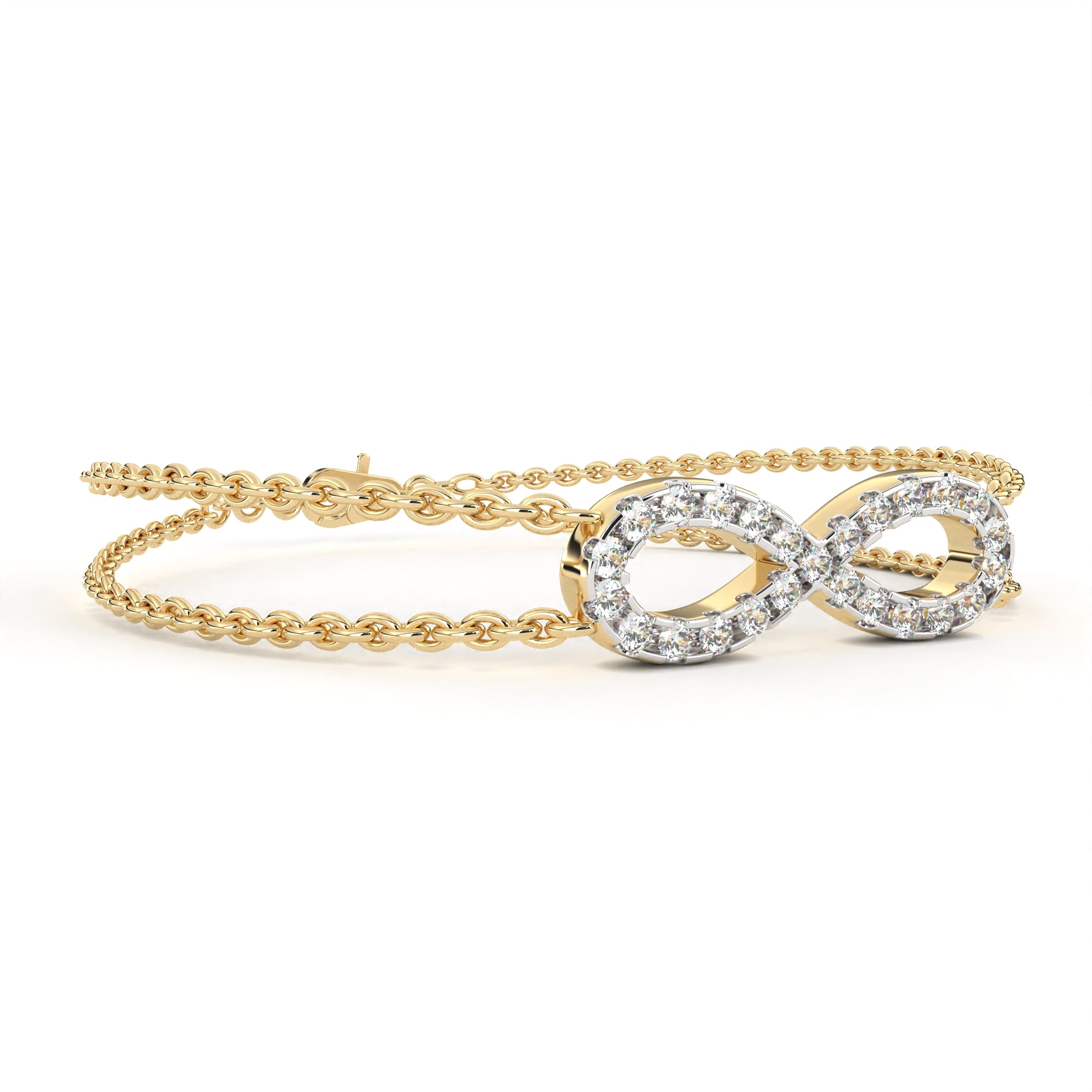 The Double Row Infinity Bracelet