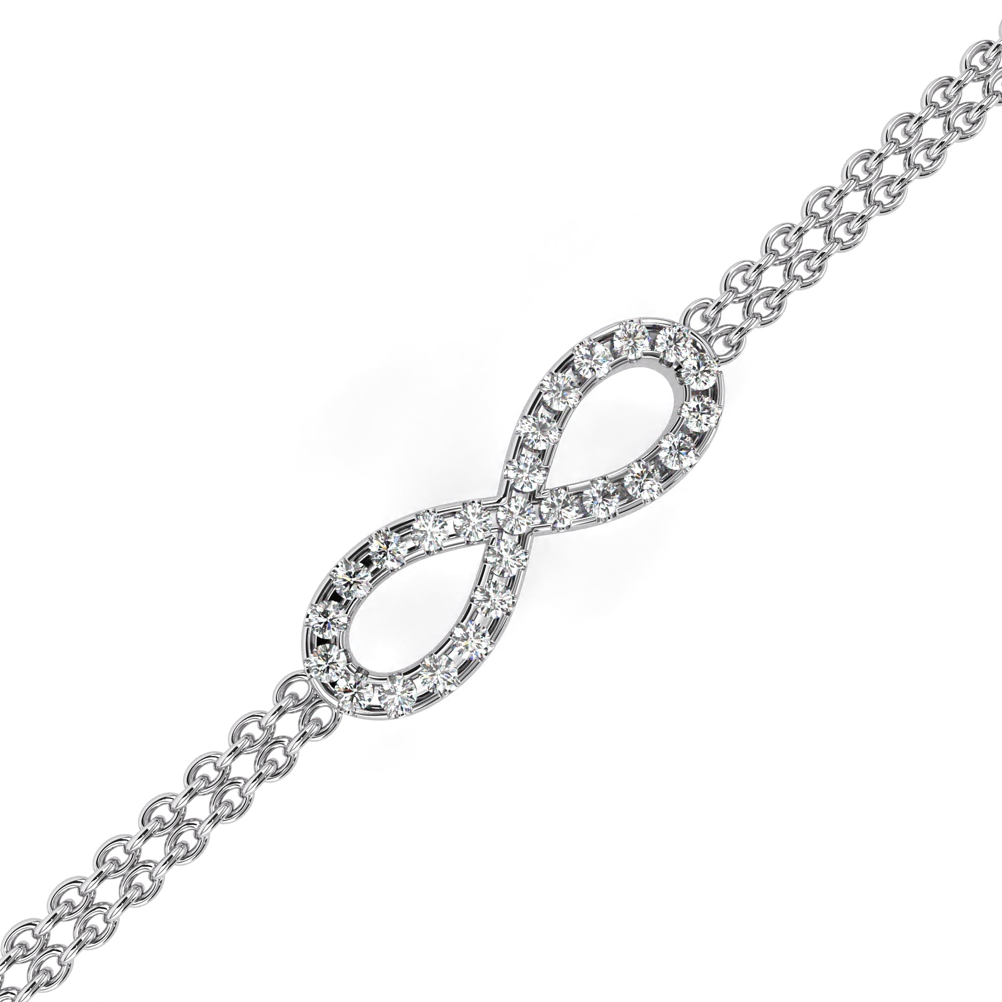 The Double Row Infinity Bracelet