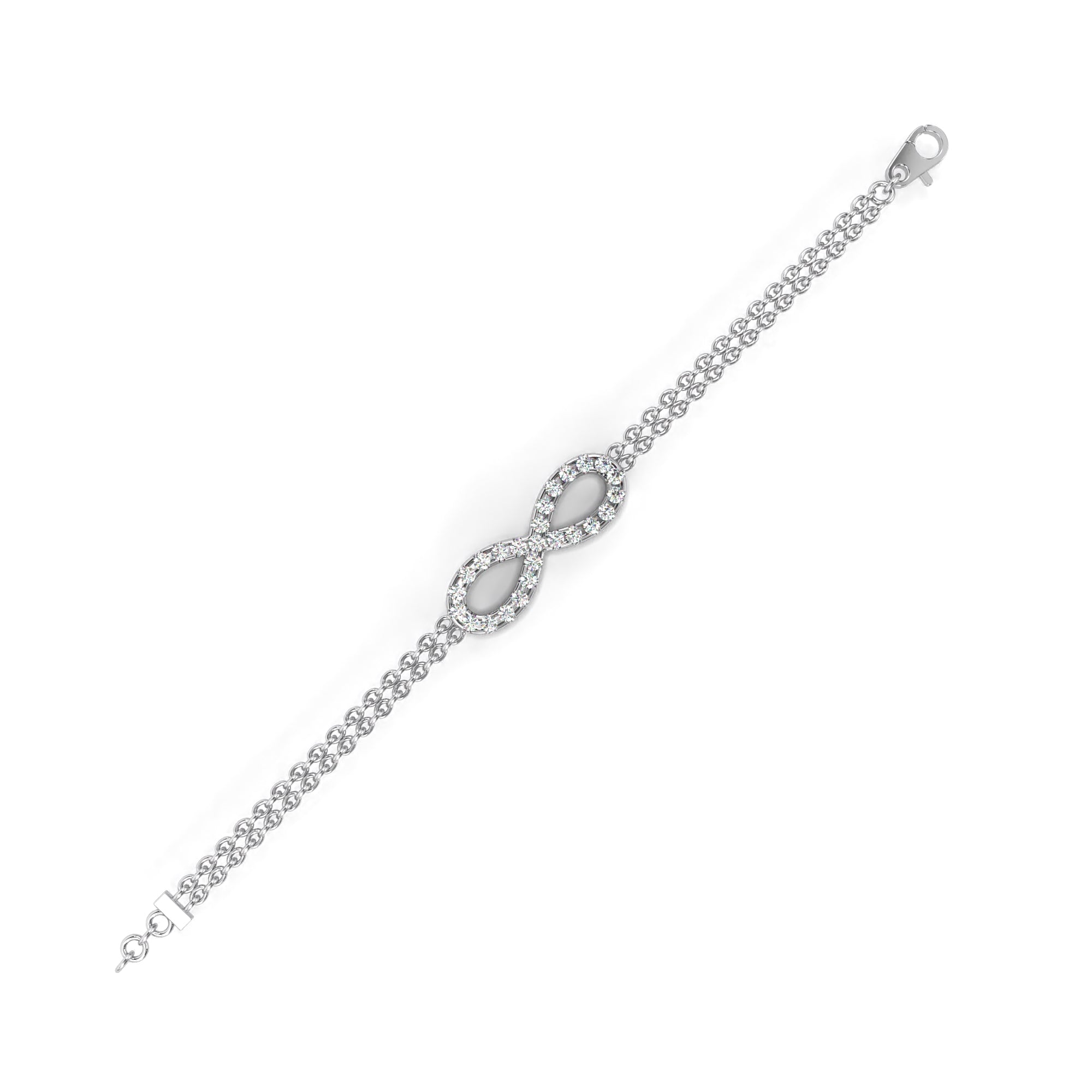 The Double Row Infinity Bracelet