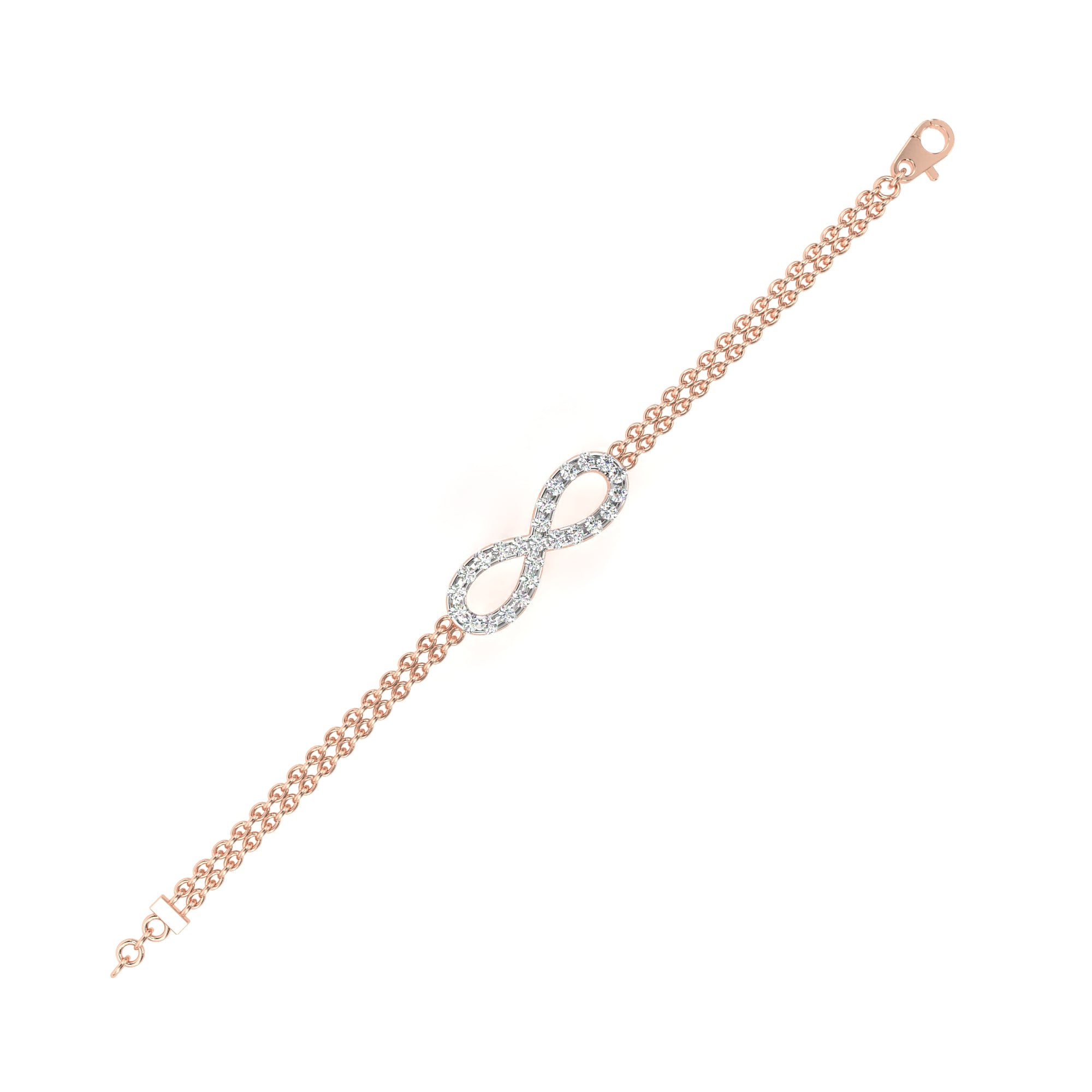 The Double Row Infinity Bracelet