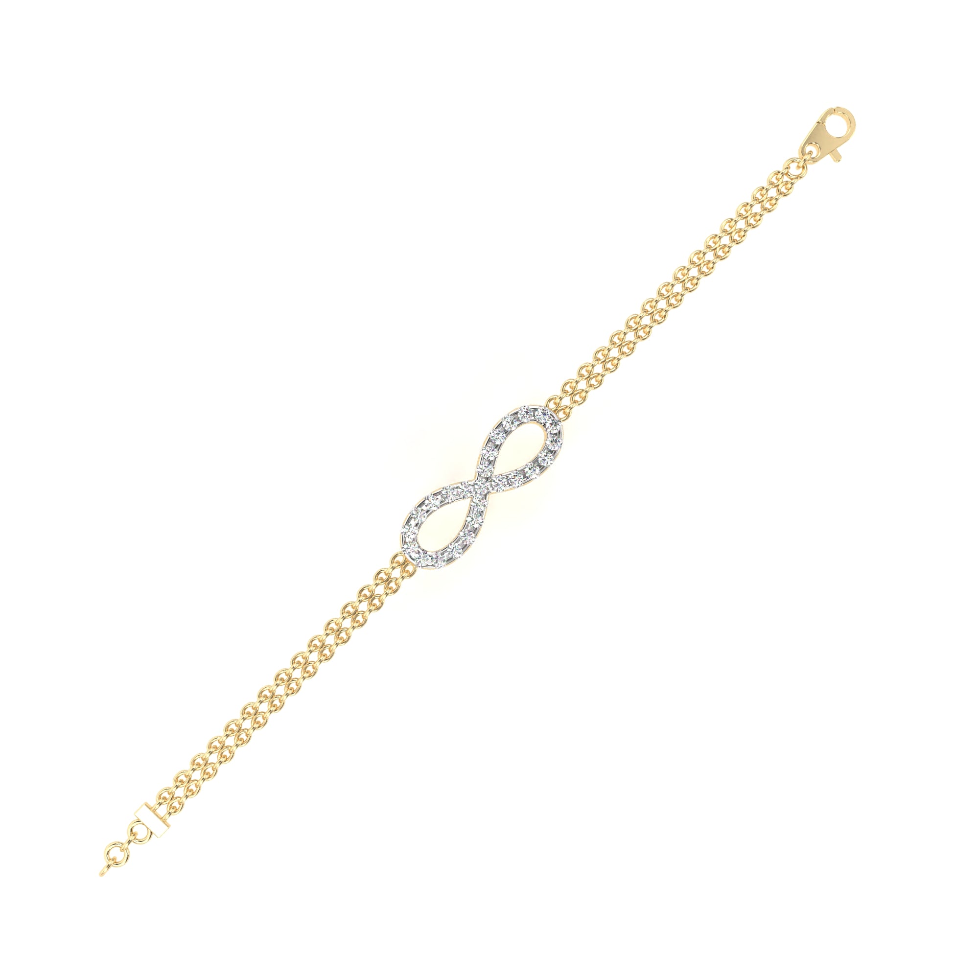 The Double Row Infinity Bracelet