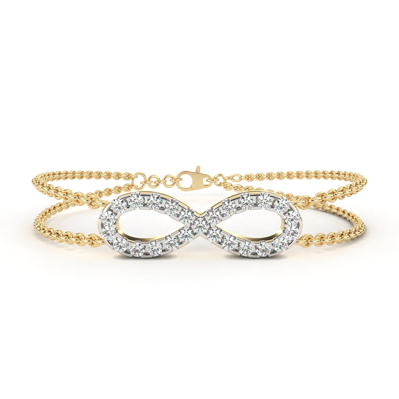 The Double Row Infinity Bracelet
