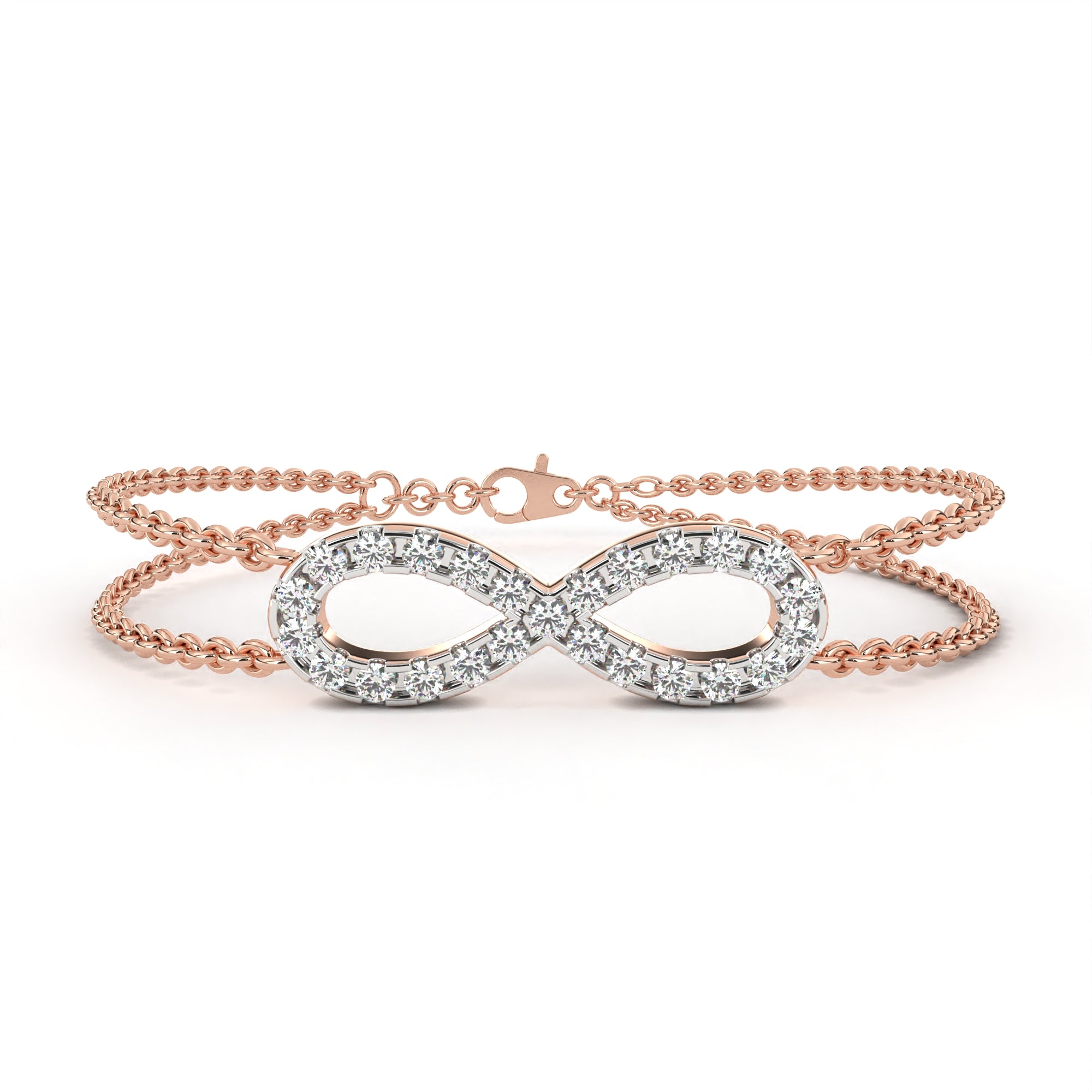 The Double Row Infinity Bracelet