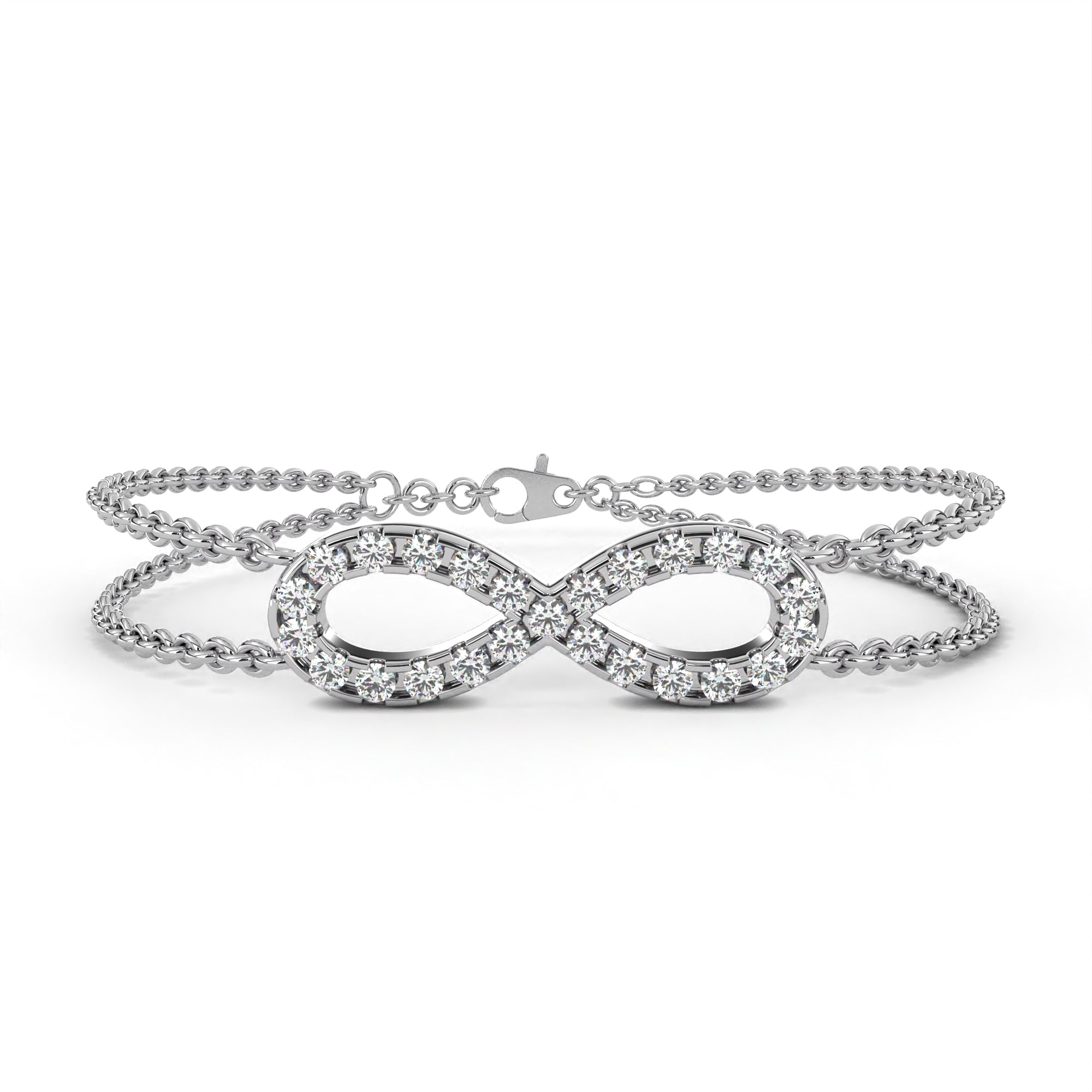 The Double Row Infinity Bracelet