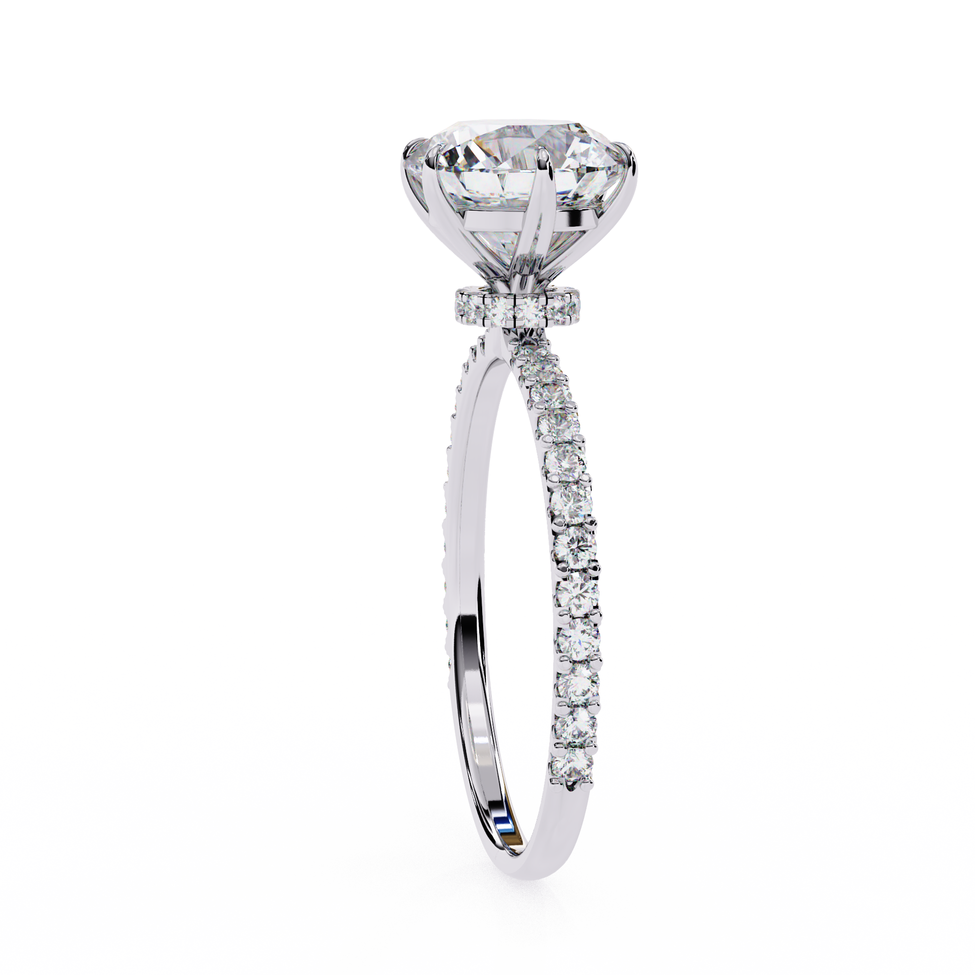 The Majestic Hidden Halo Ring