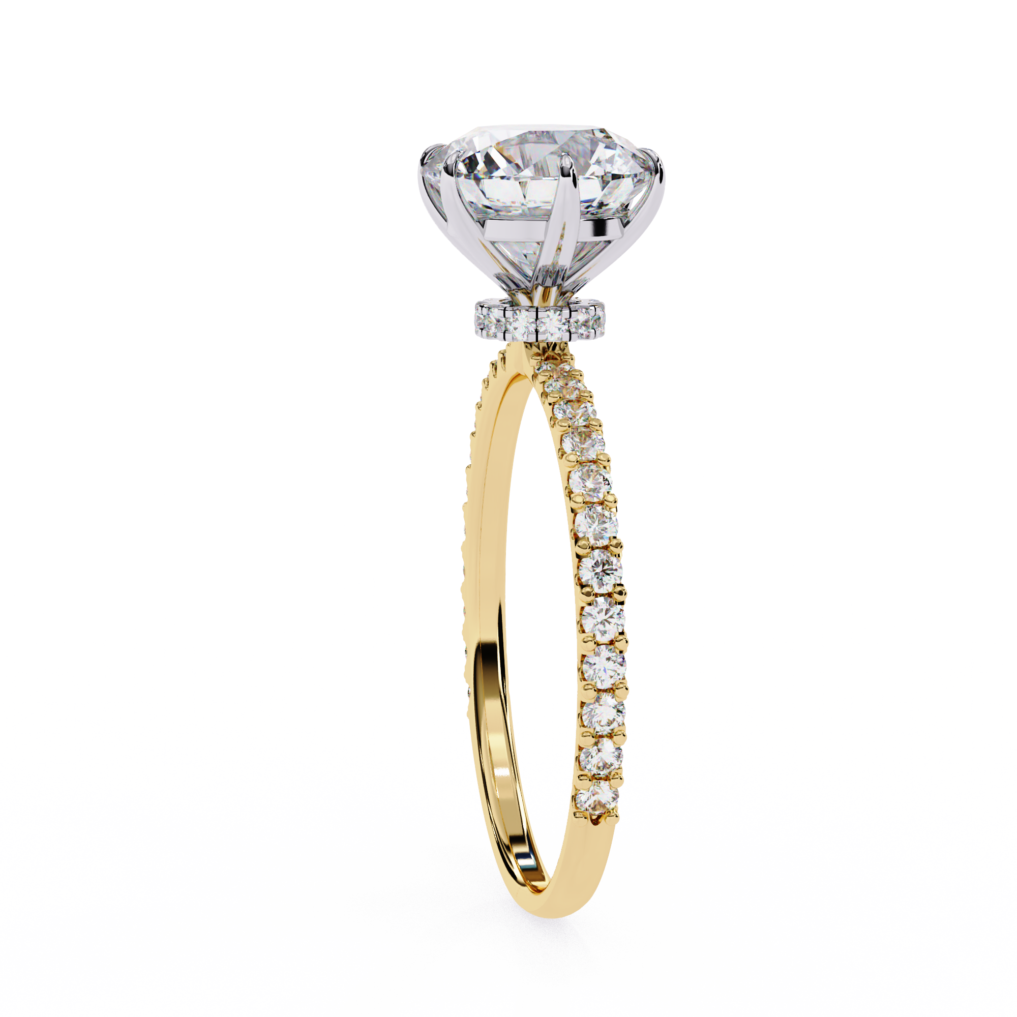 The Majestic Hidden Halo Ring
