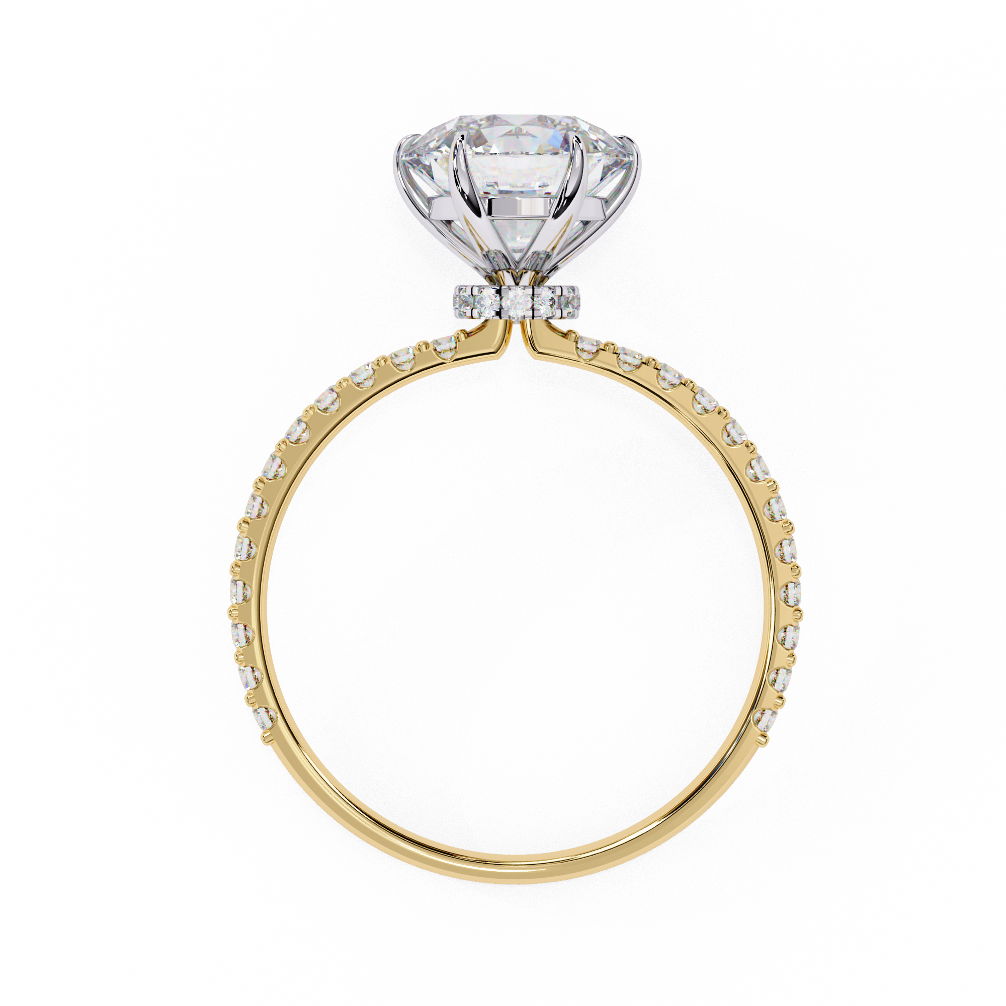 The Majestic Hidden Halo Ring