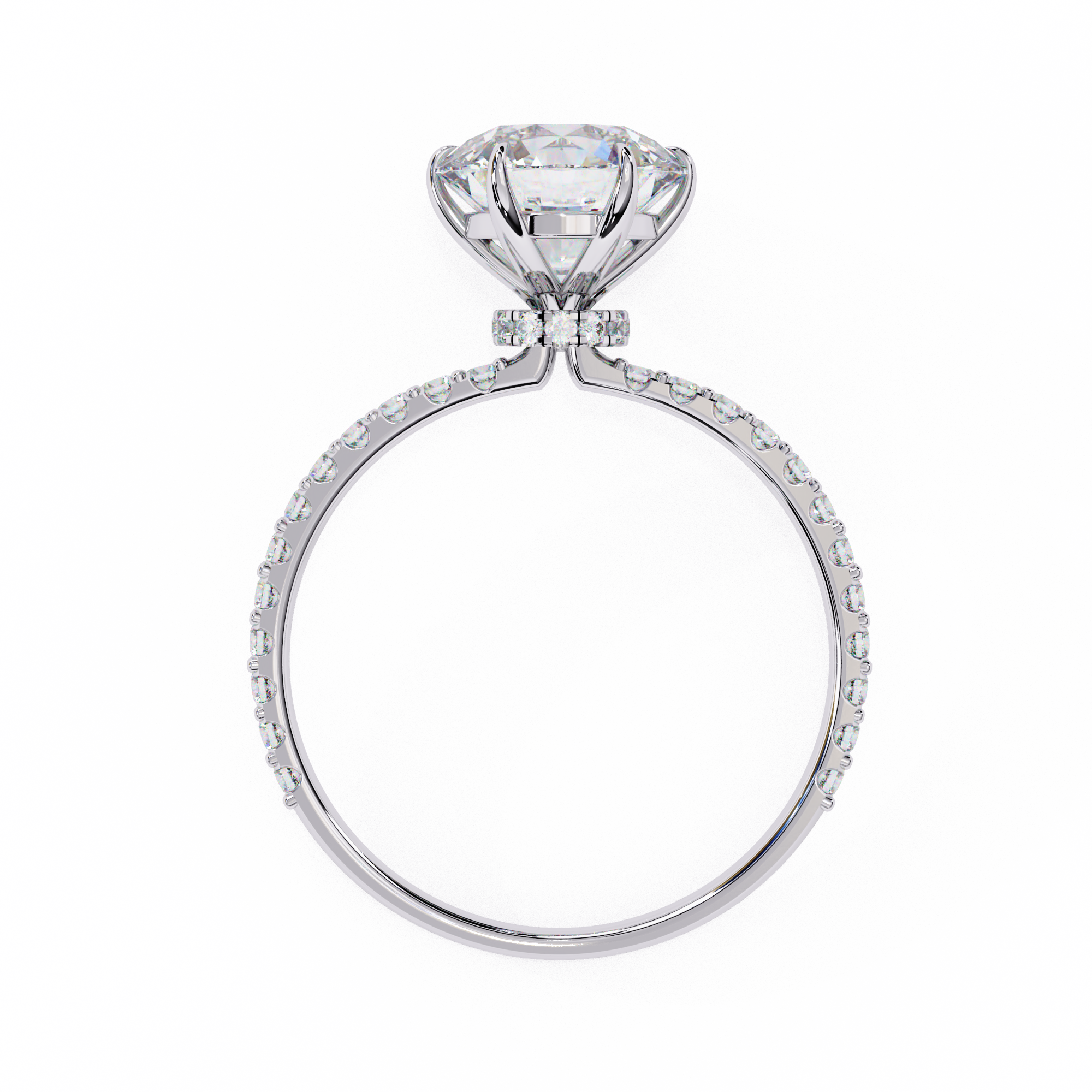 The Majestic Hidden Halo Ring