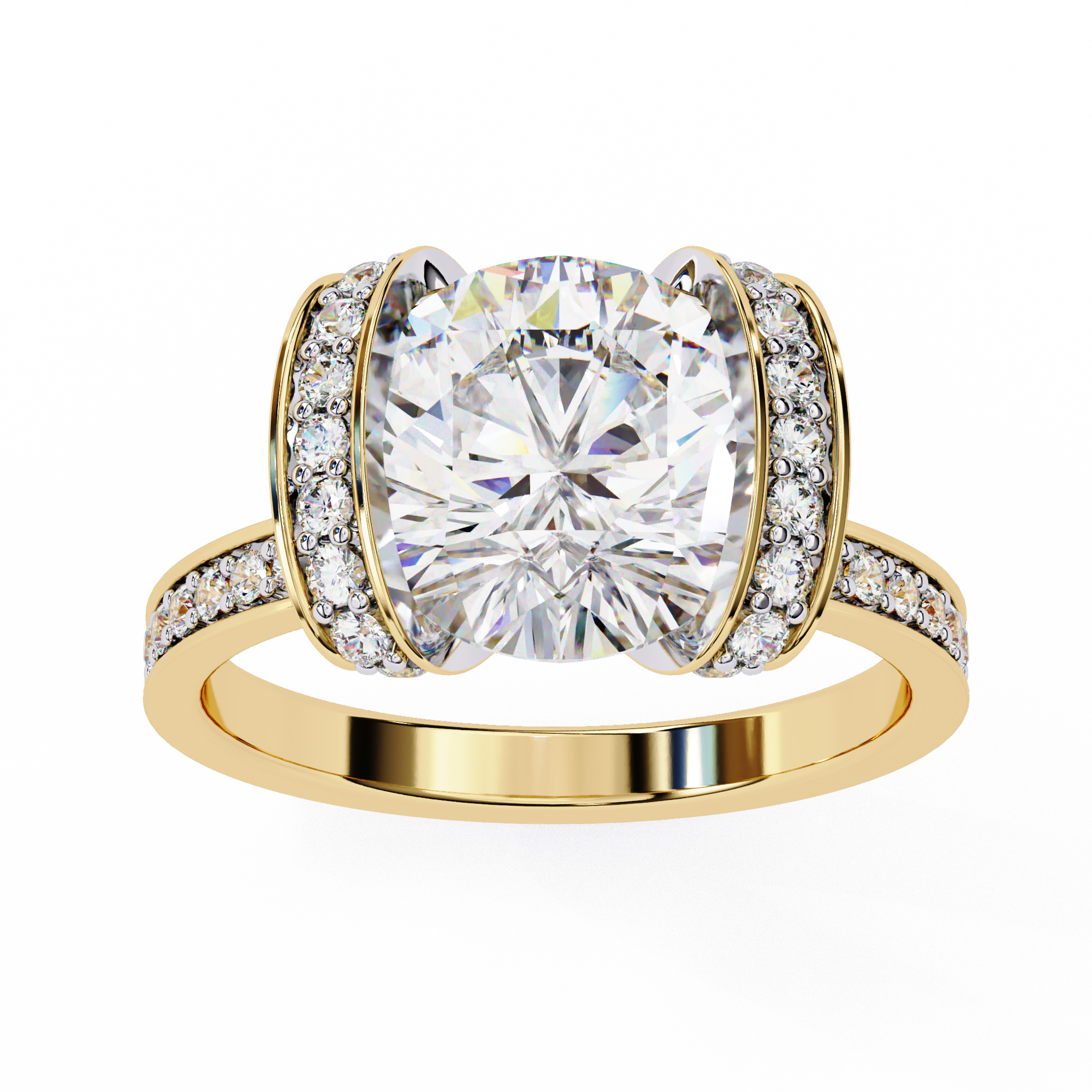 The Regal Halo Ring