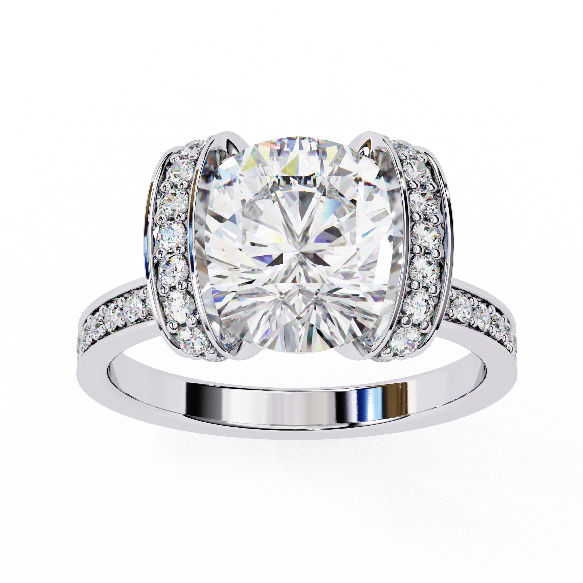 The Regal Halo Ring
