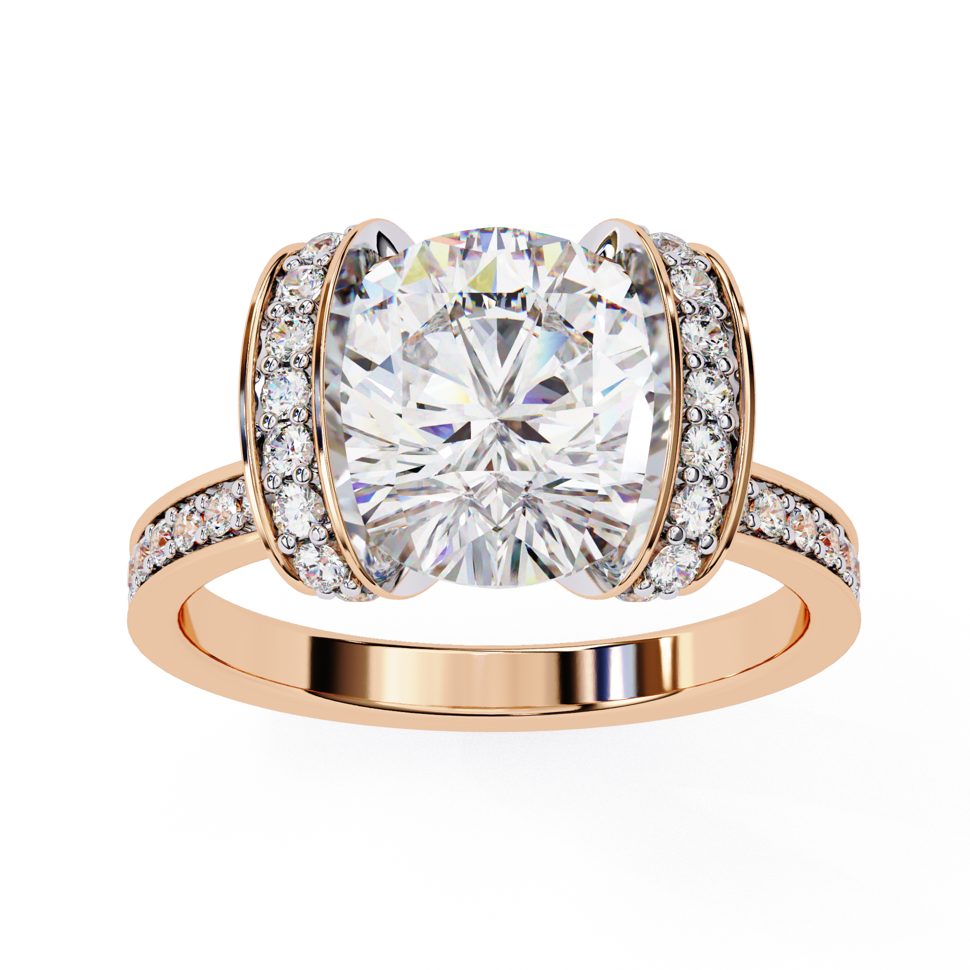 The Regal Halo Ring