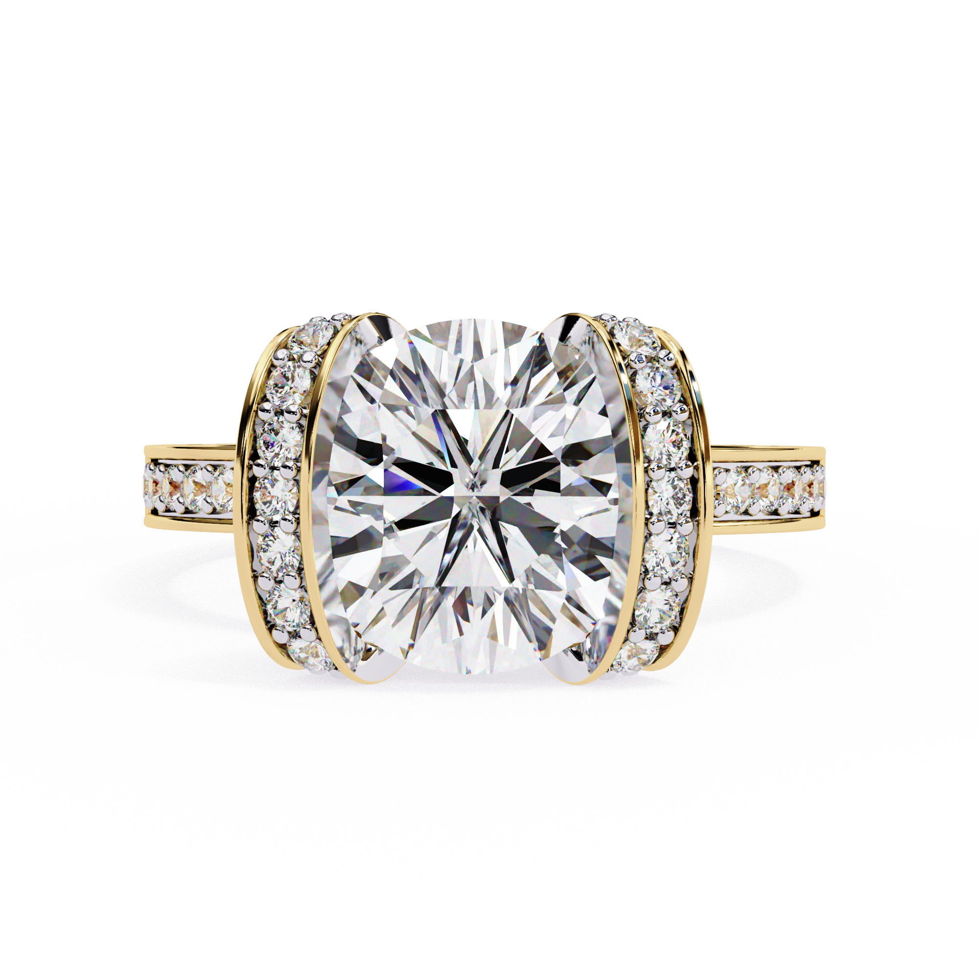 The Regal Halo Ring