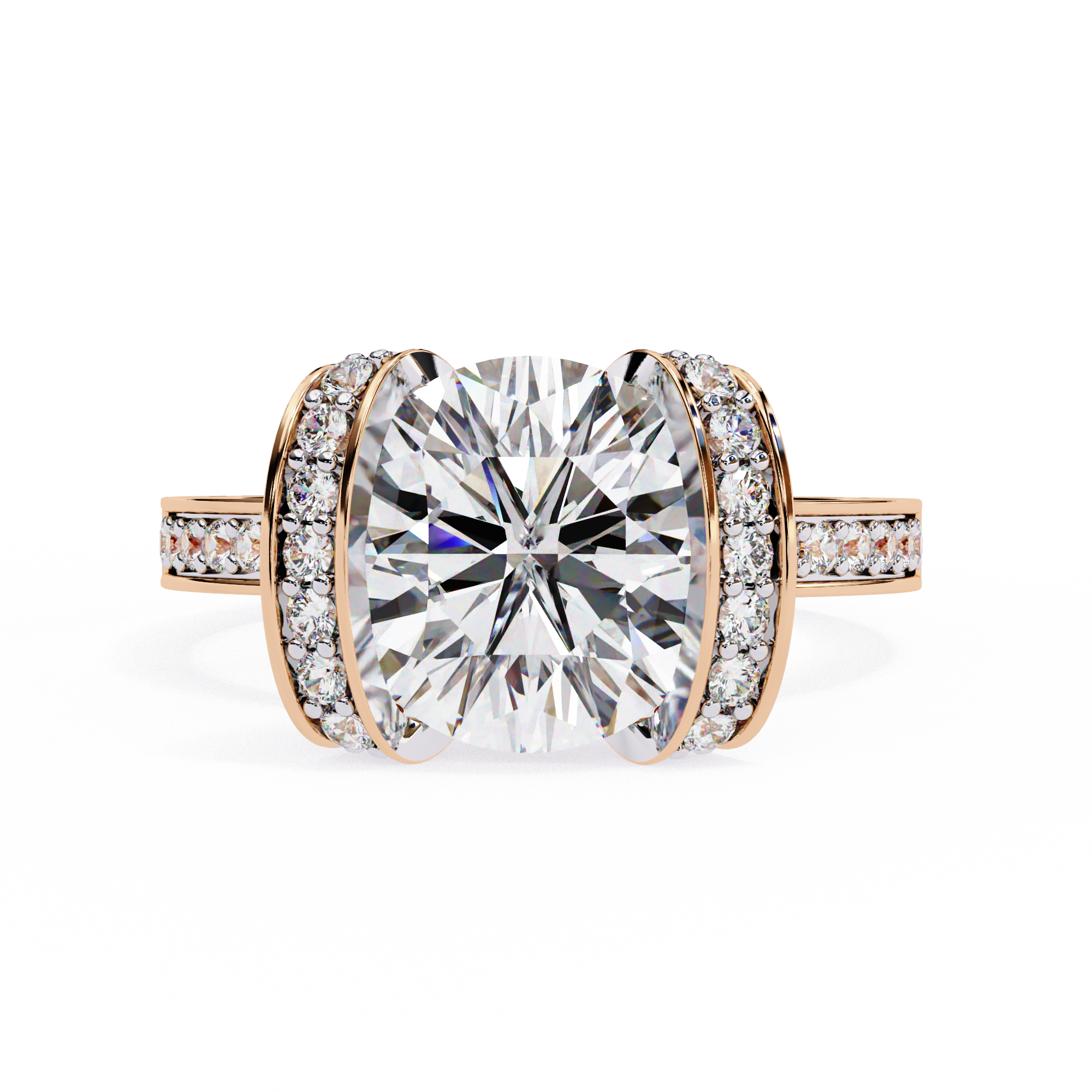 The Regal Halo Ring
