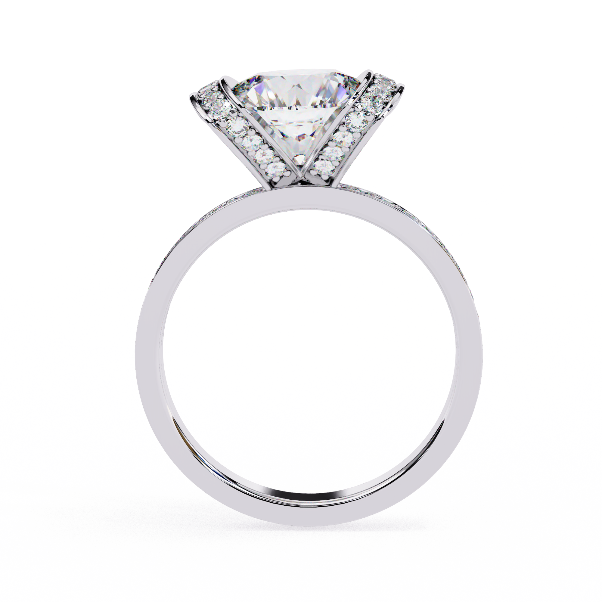 The Regal Halo Ring