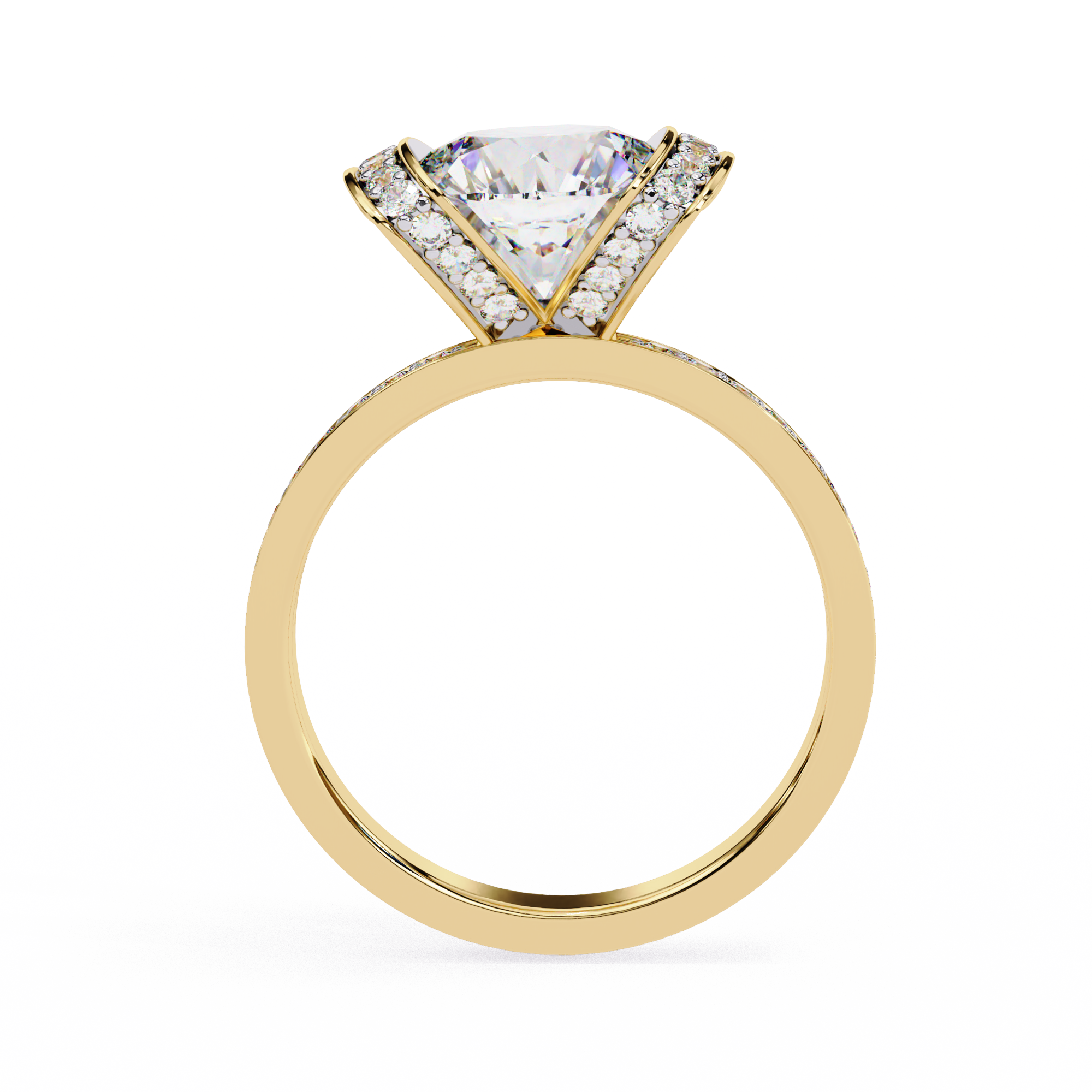 The Regal Halo Ring