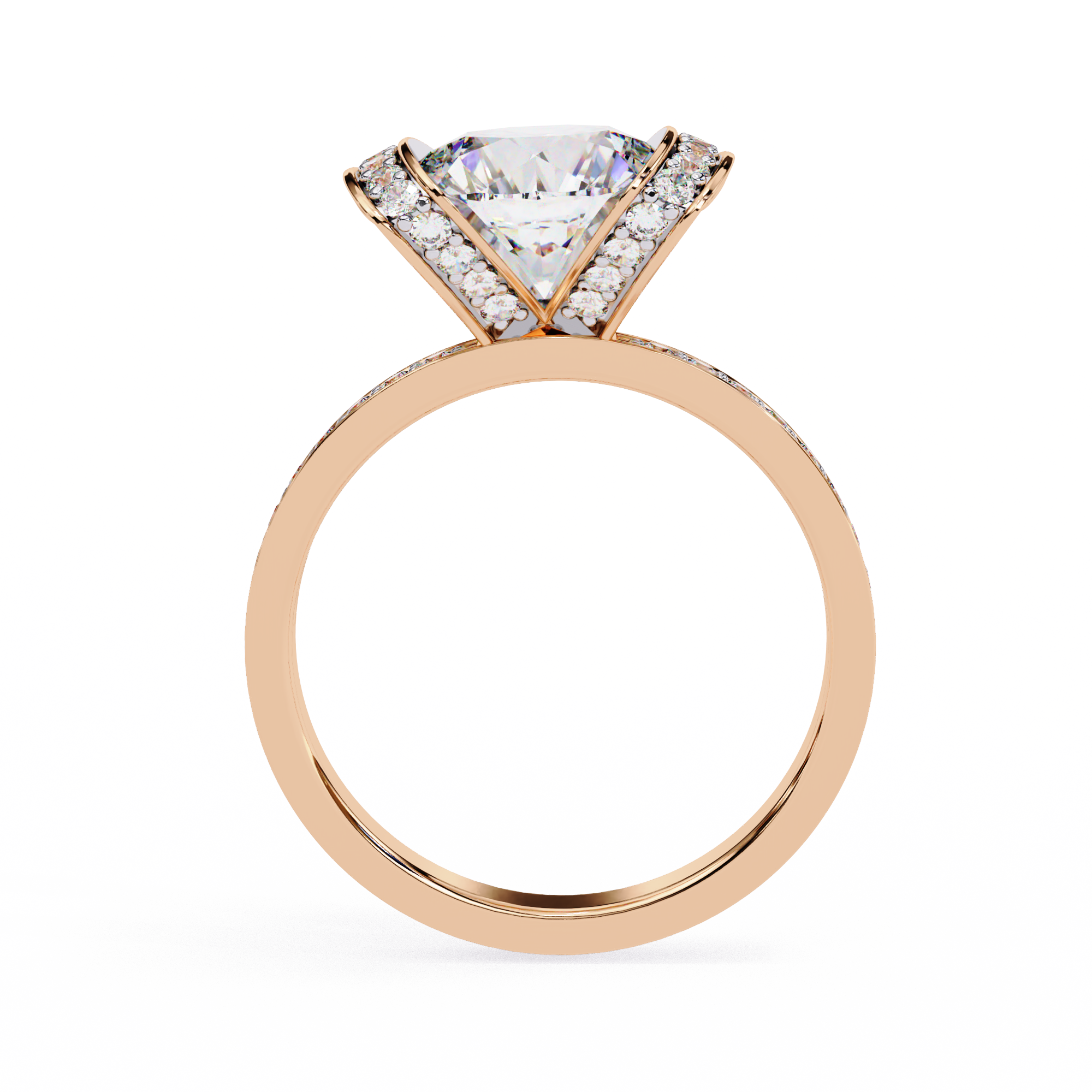 The Regal Halo Ring