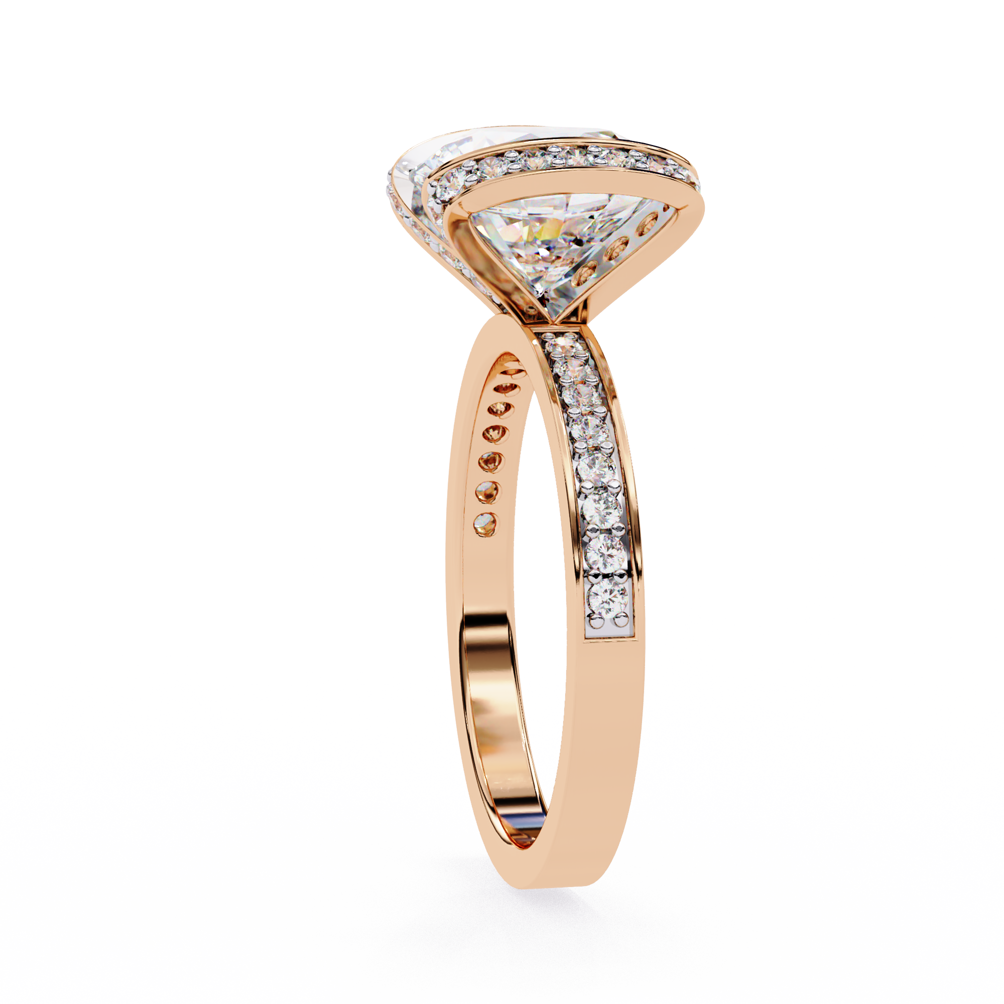 The Regal Halo Ring