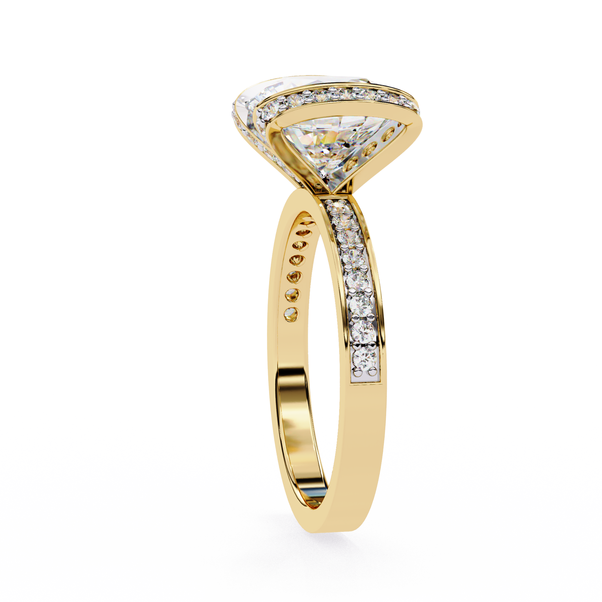 The Regal Halo Ring