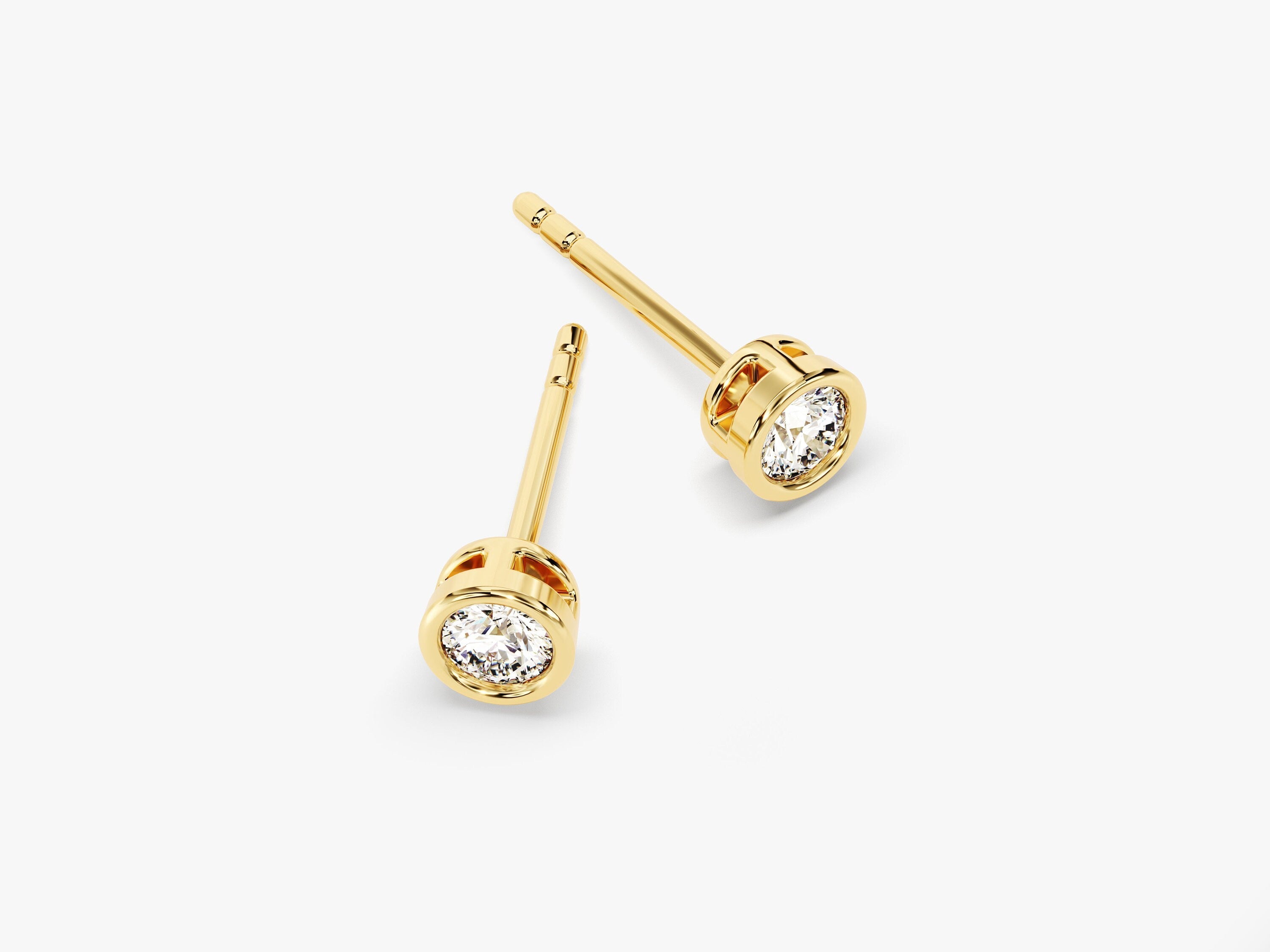 The Luxe Bezel Studs