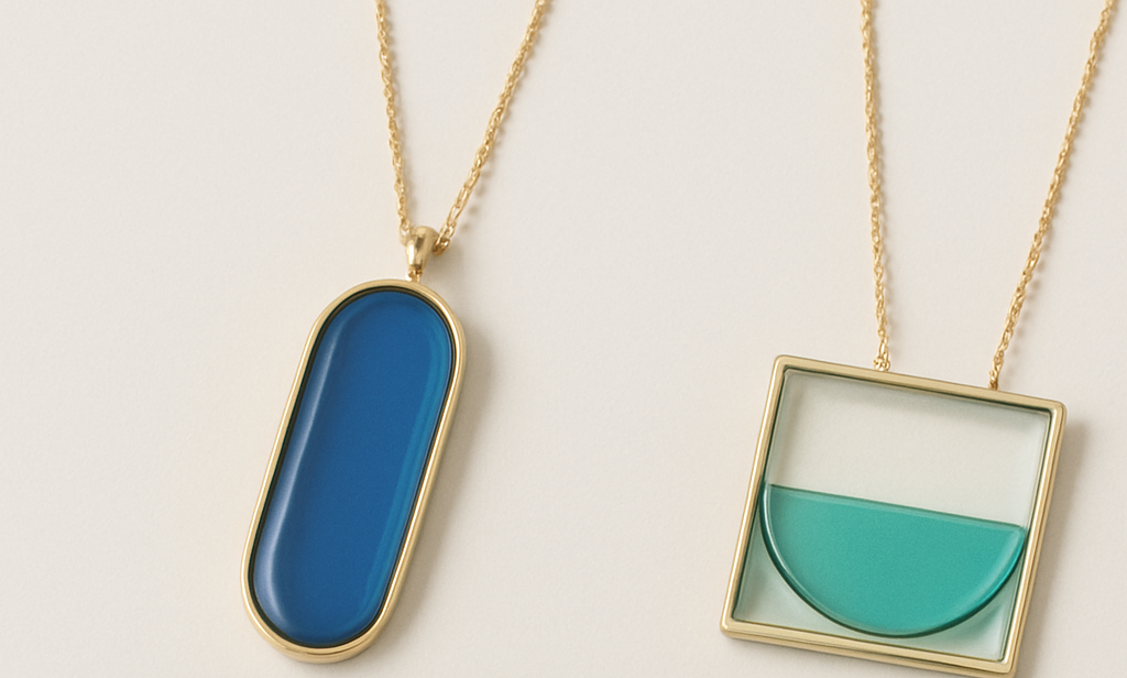 Transparent Enamel Jewelry: Retro-Futuristic Style Returns