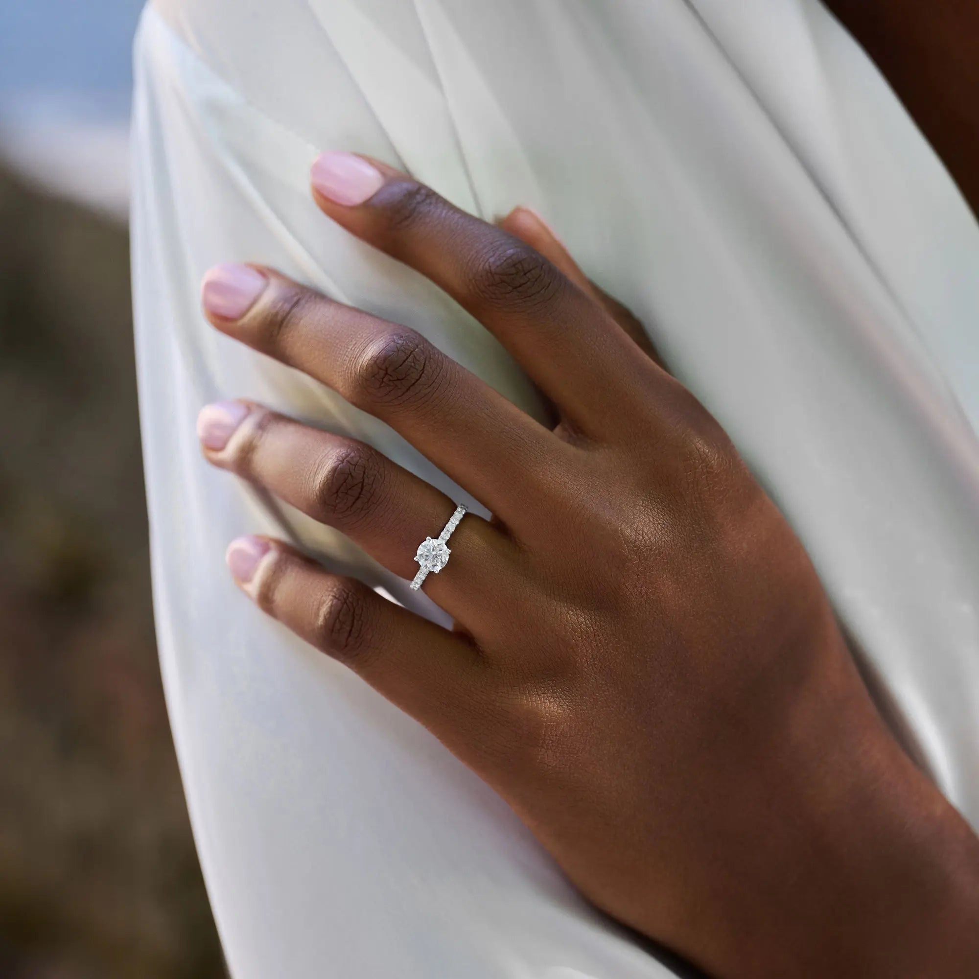 The Celeste Pave Ring