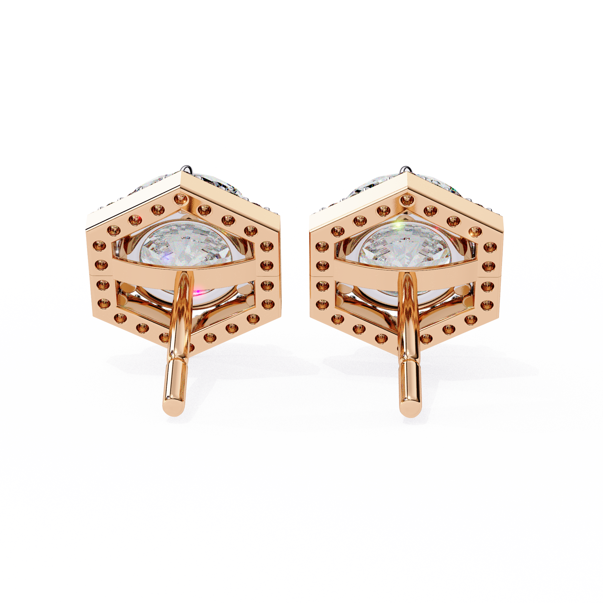 The Hexa Halo Earrings
