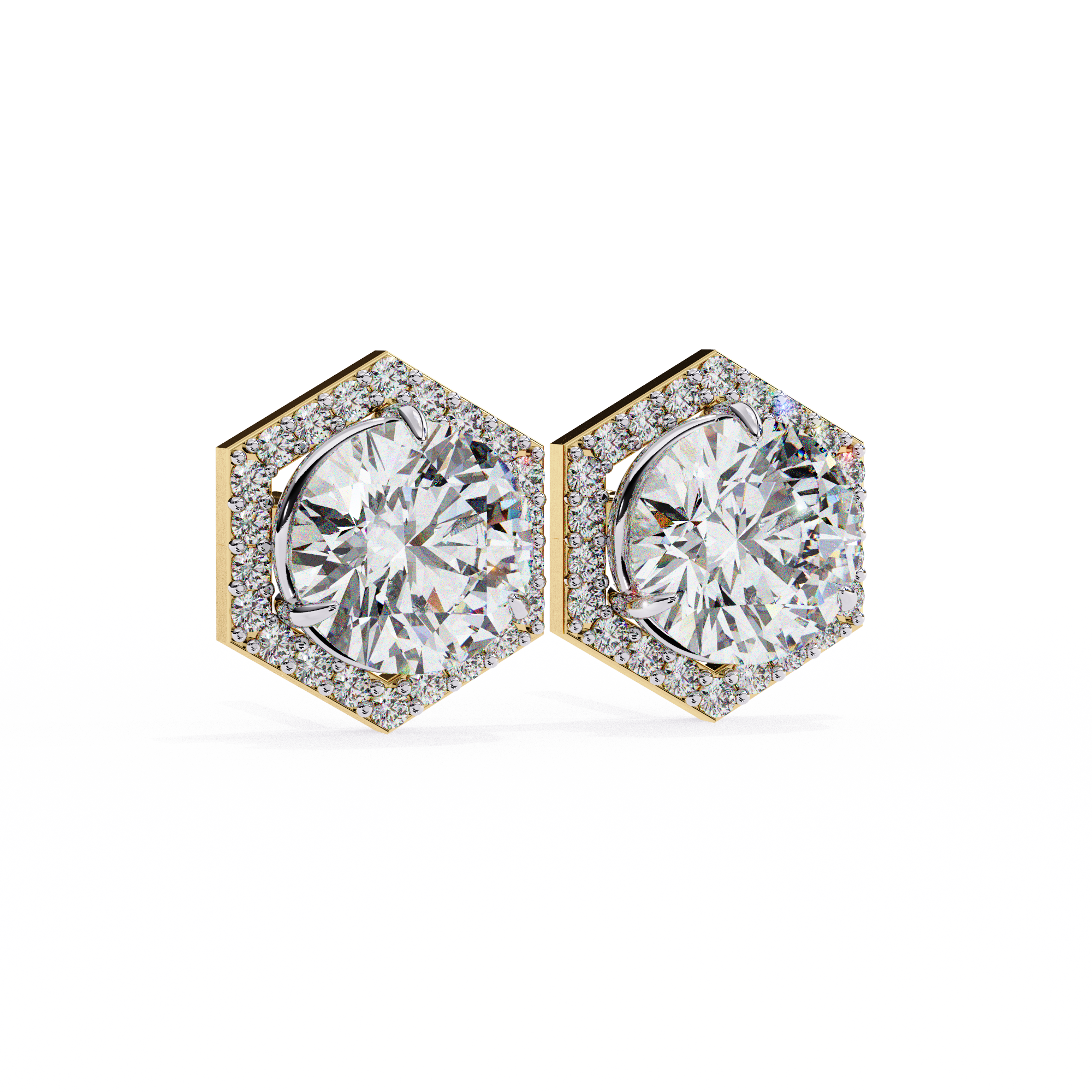 The Hexa Halo Earrings