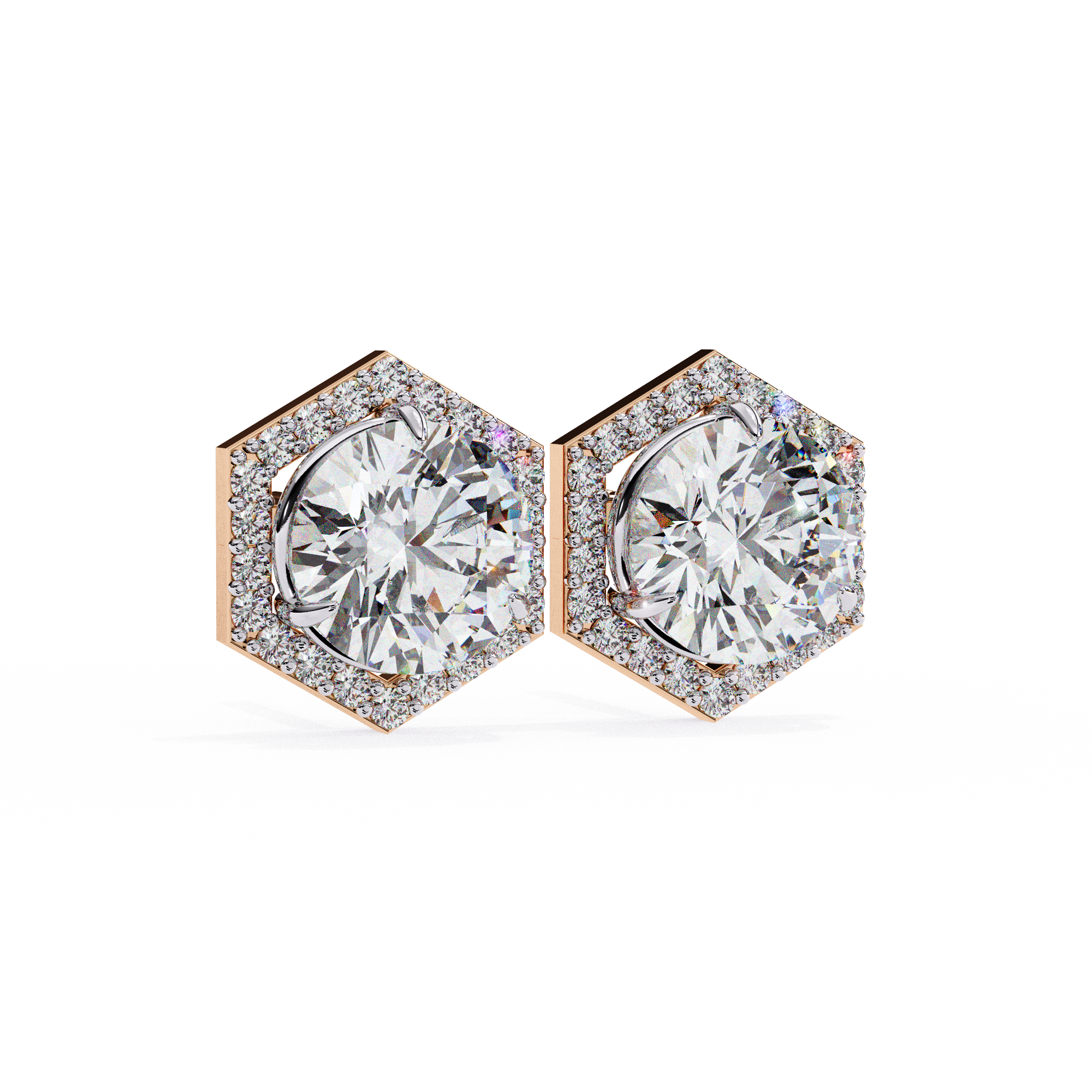The Hexa Halo Earrings