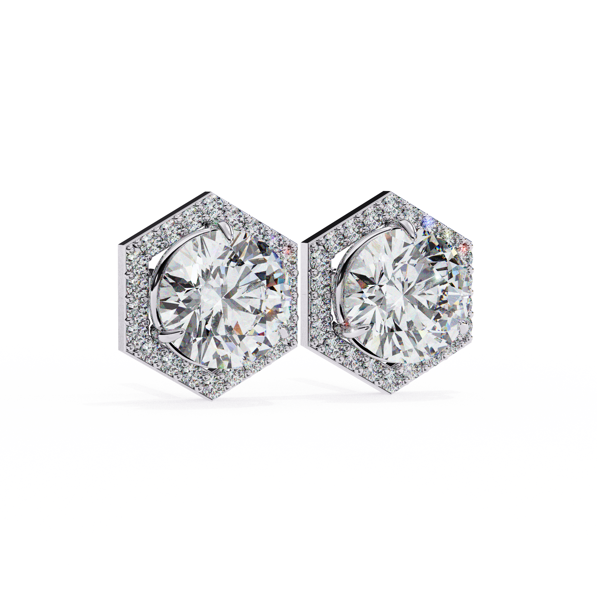 The Hexa Halo Earrings