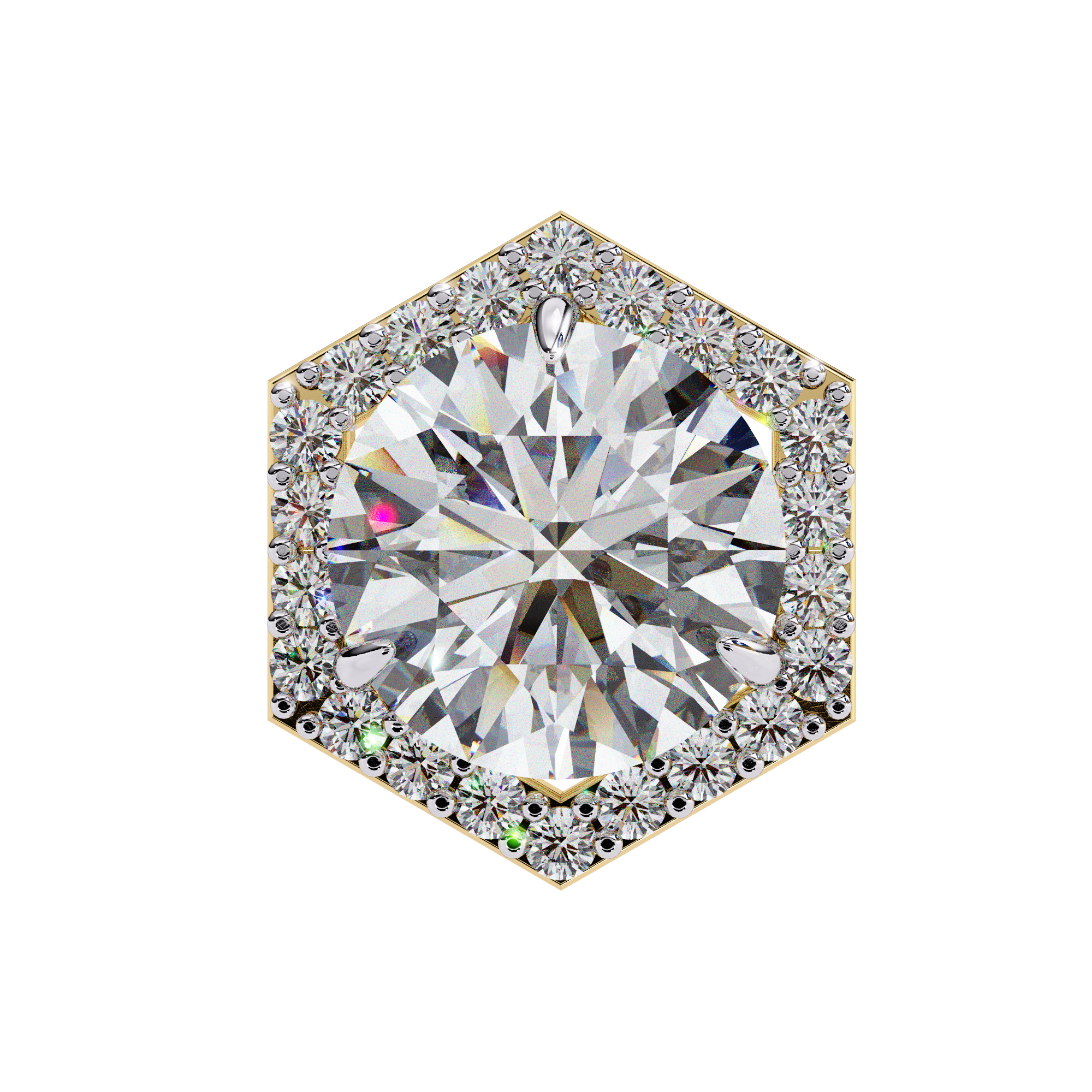 The Hexa Halo Earrings