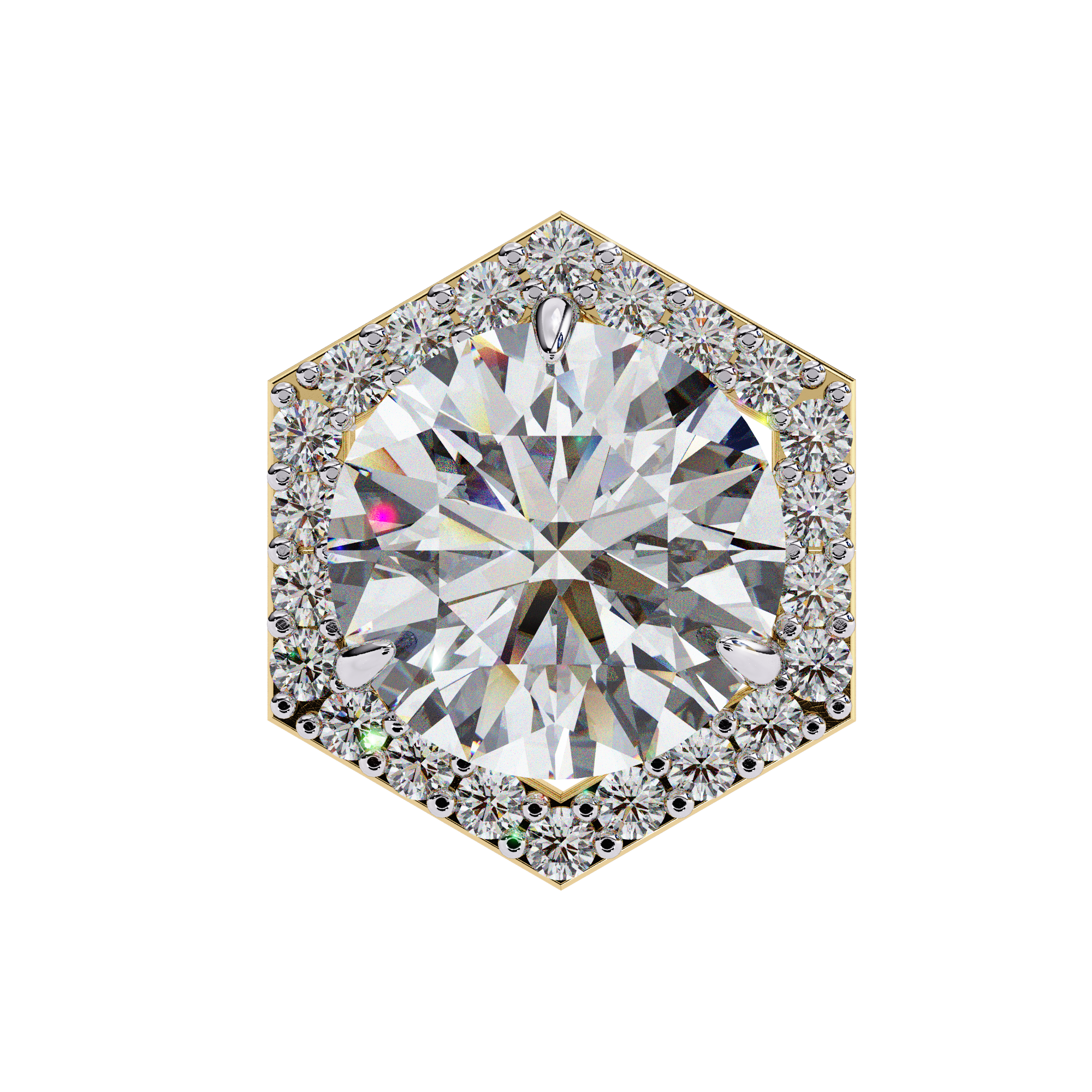 The Hexa Halo Earrings