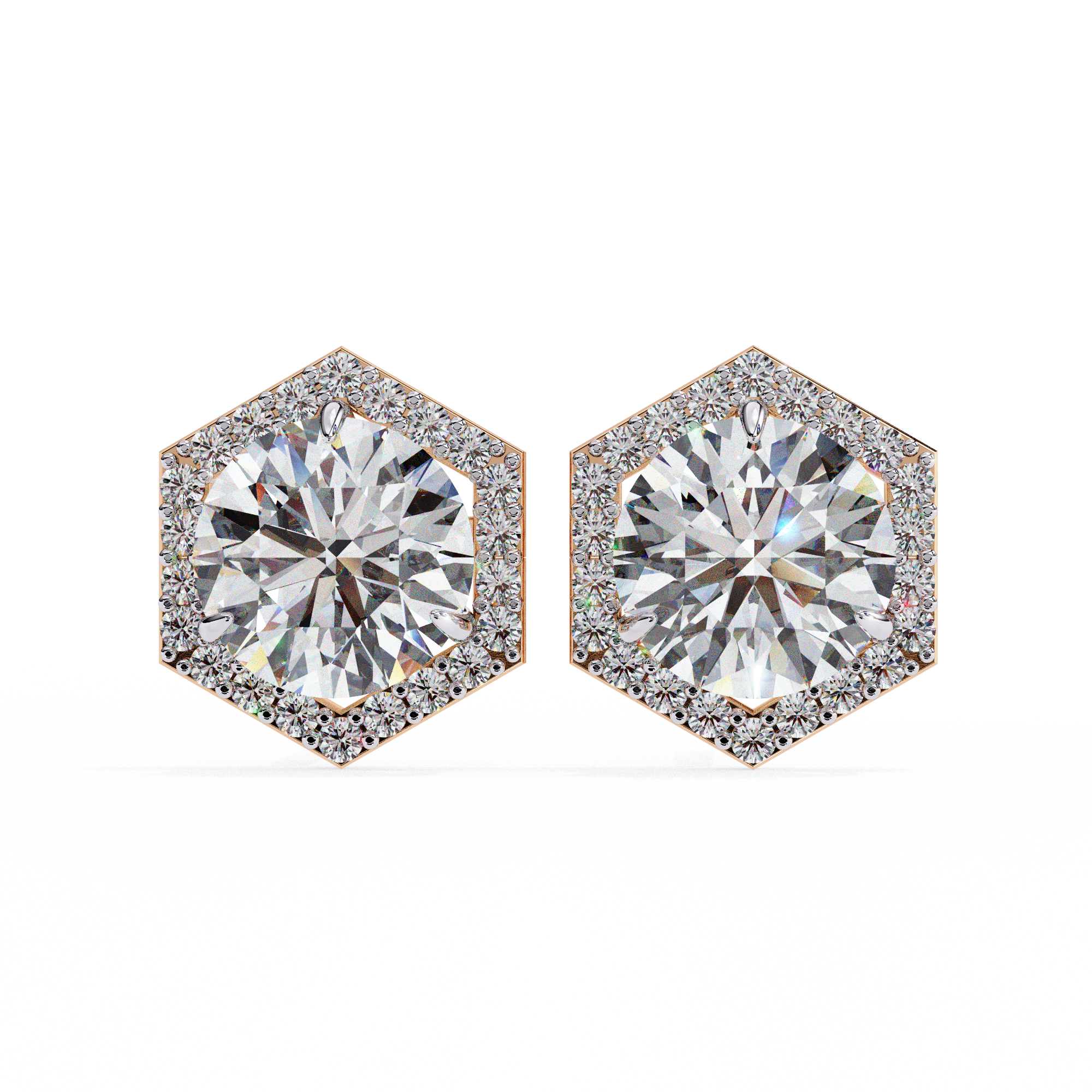 The Hexa Halo Earrings