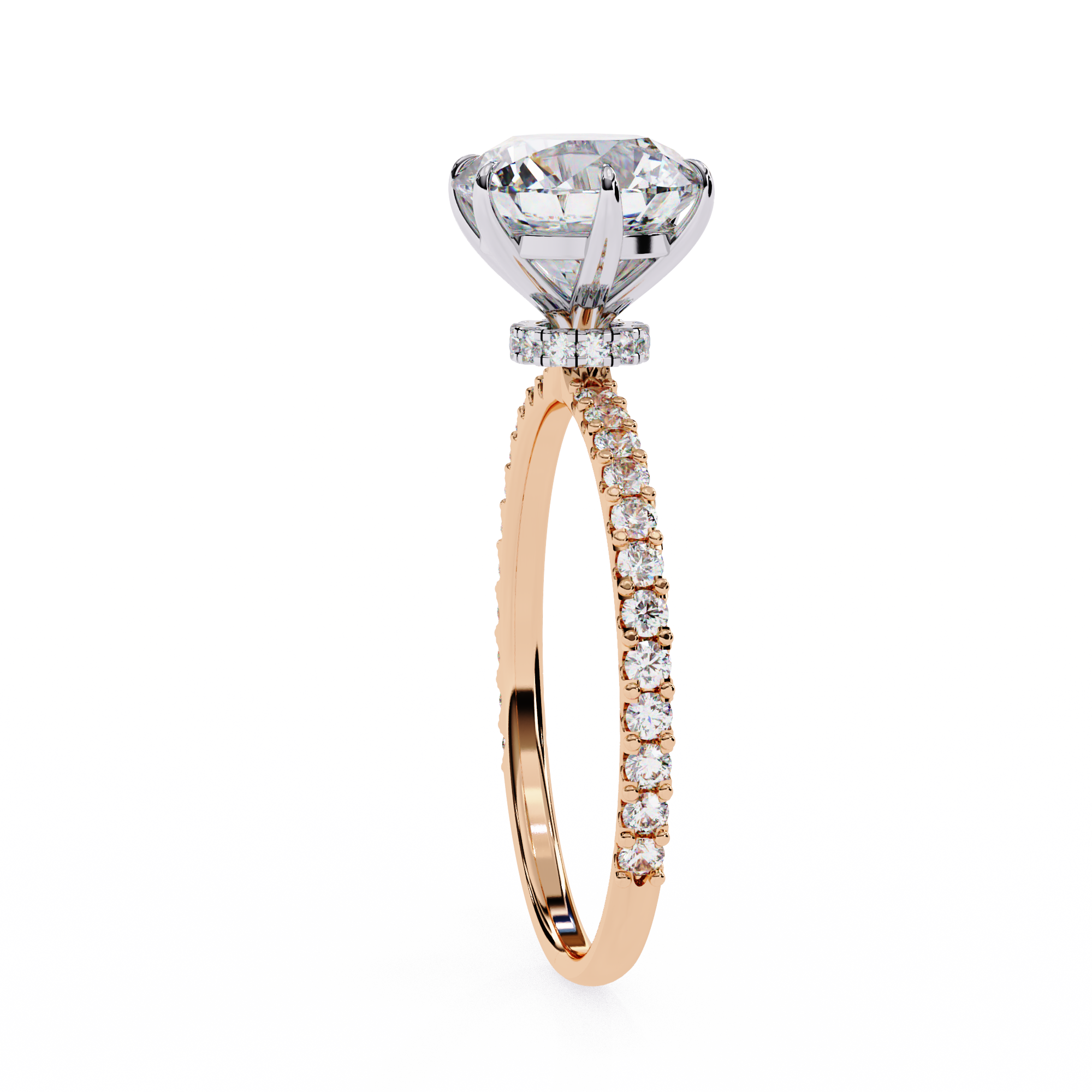 The Majestic Hidden Halo Ring