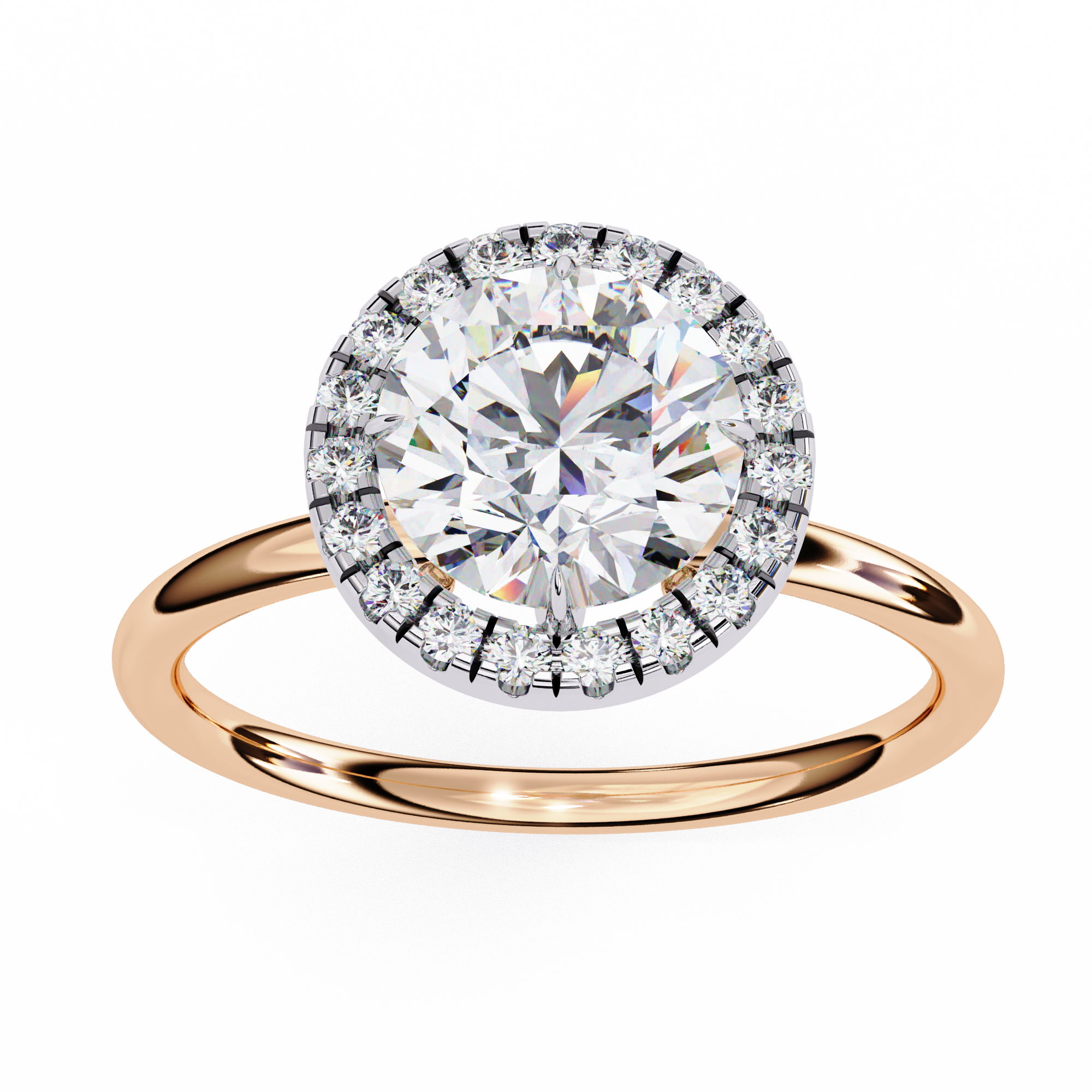 The Starlight Halo Ring