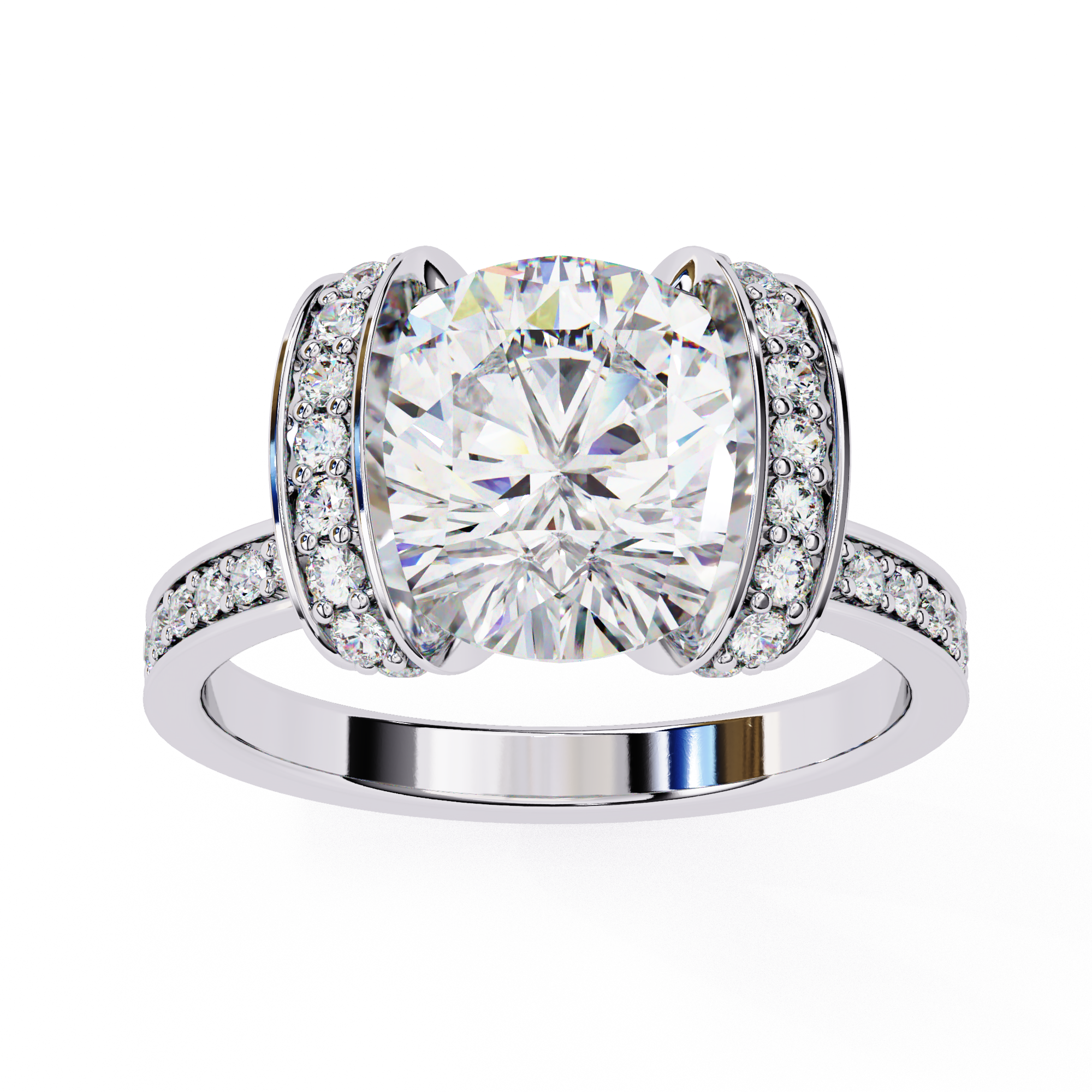 The Regal Halo Ring