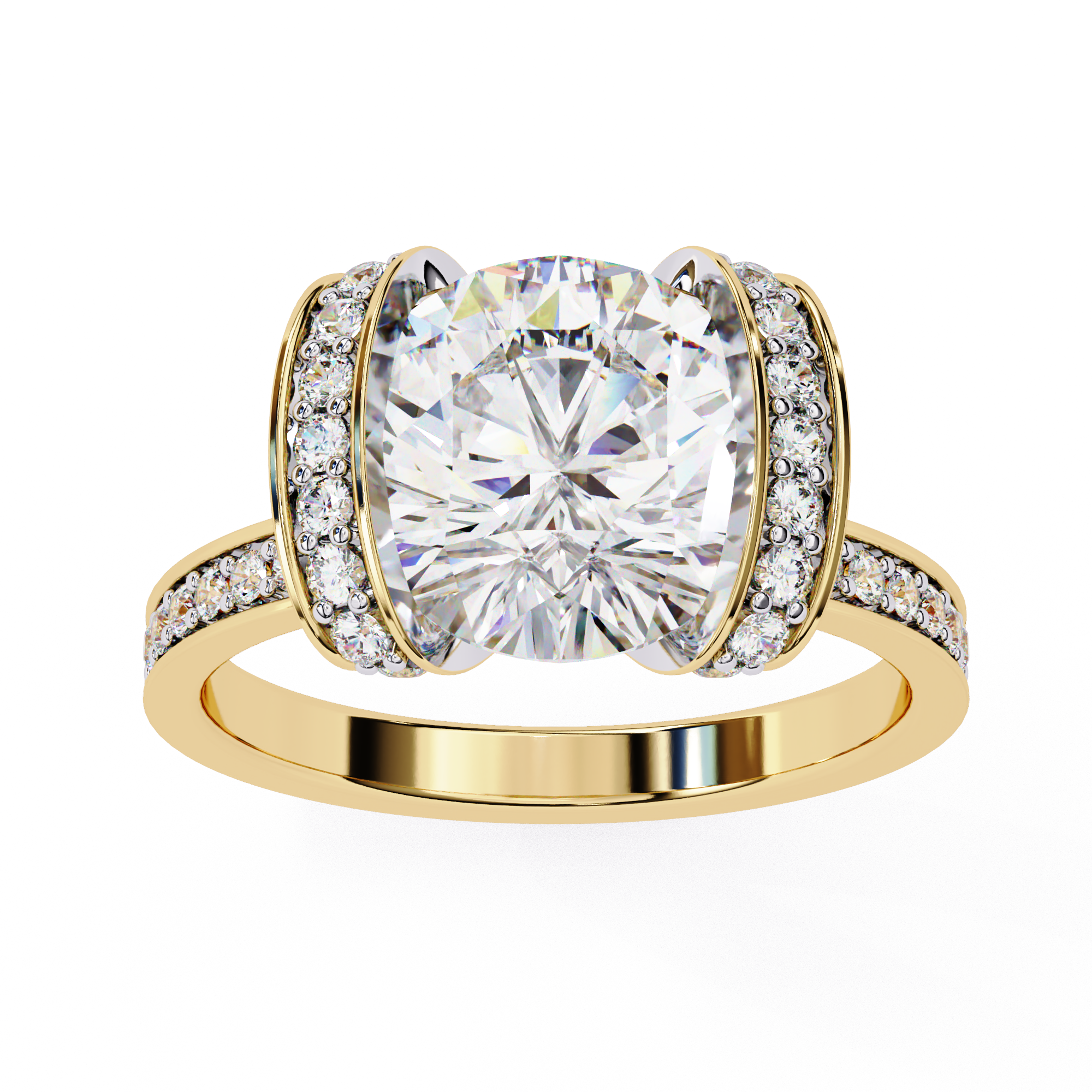 The Regal Halo Ring
